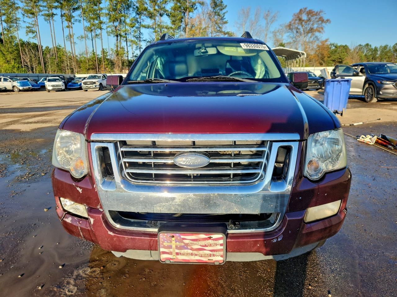 2008 Ford Explorer Sport Trac Limited Burgundy vin: 1FMEU33E18UA17845