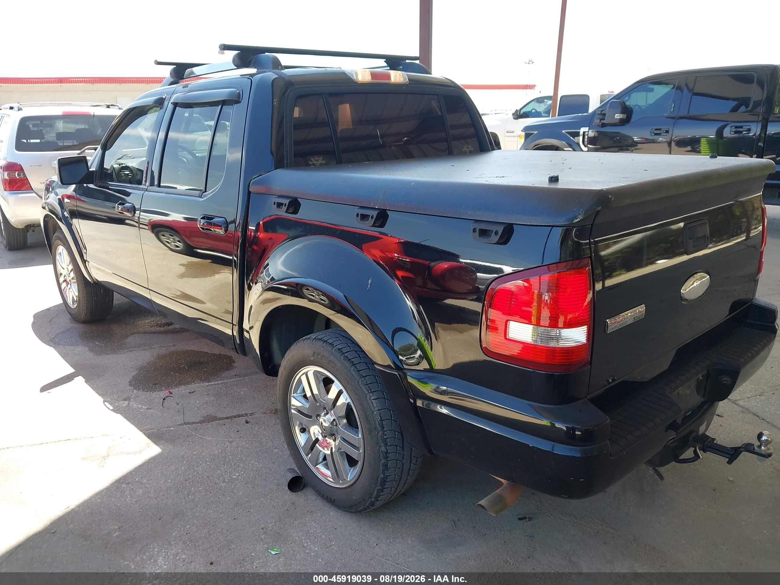 2008 Ford Explorer Sport Trac Limited Black vin: 1FMEU33E38UA55870