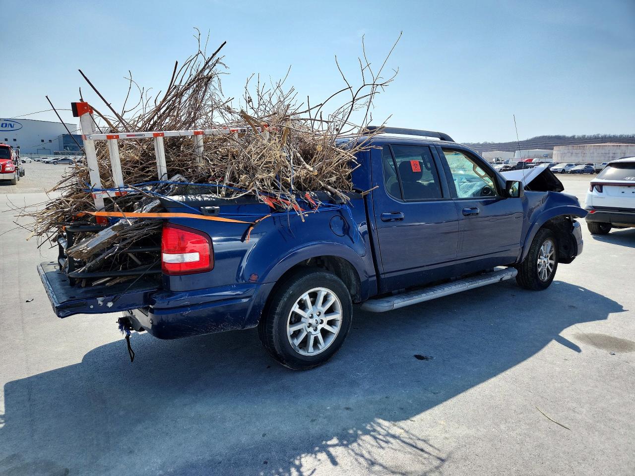 2007 Ford Explorer Sport Trac Limited Blue vin: 1FMEU33K77UB45754