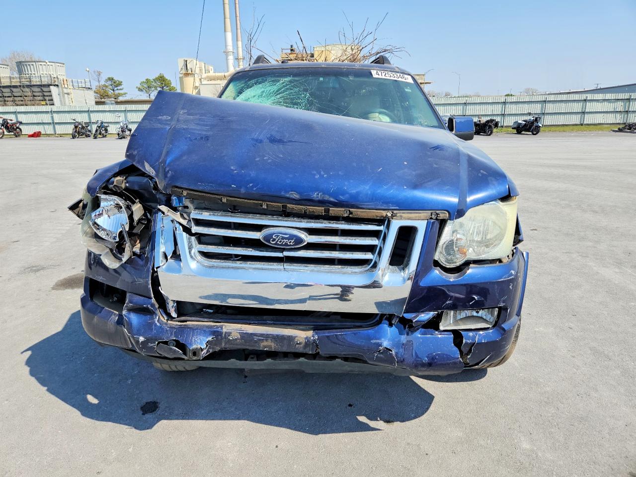 2007 Ford Explorer Sport Trac Limited Blue vin: 1FMEU33K77UB45754