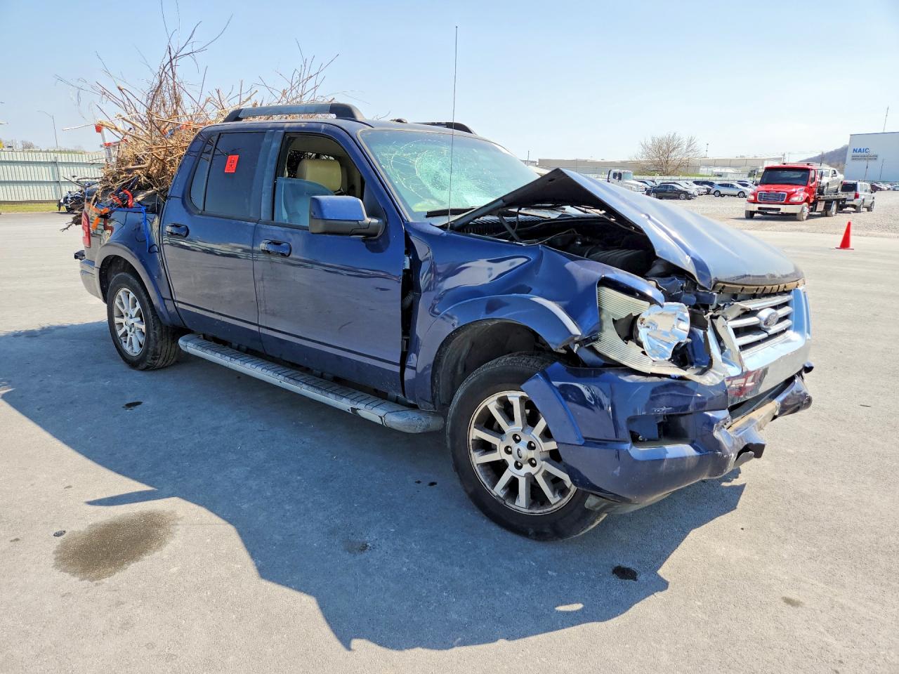 2007 Ford Explorer Sport Trac Limited Blue vin: 1FMEU33K77UB45754