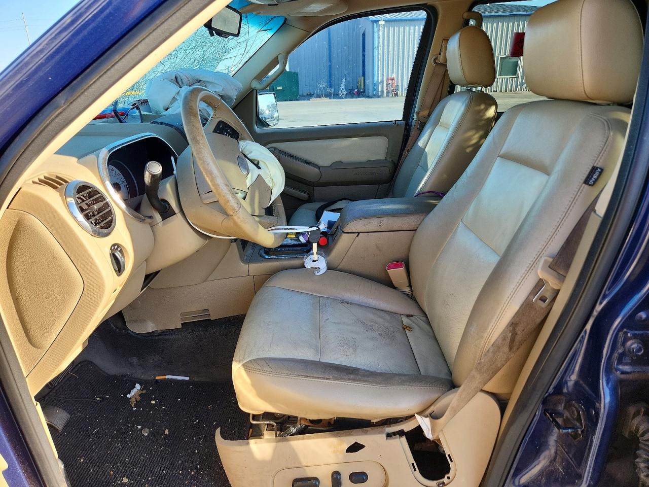 2007 Ford Explorer Sport Trac Limited Blue vin: 1FMEU33K77UB45754