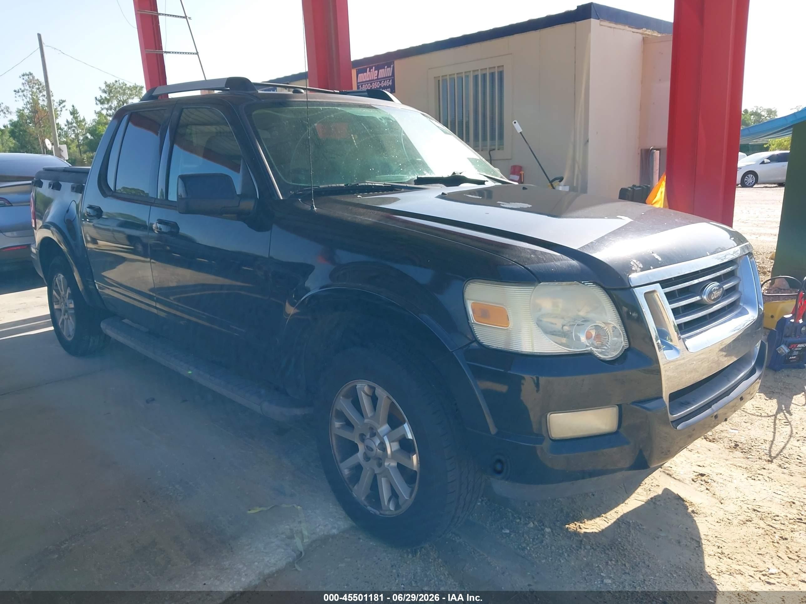 2007 Ford Explorer Sport Trac Limited Black vin: 1FMEU33KX7UA22210