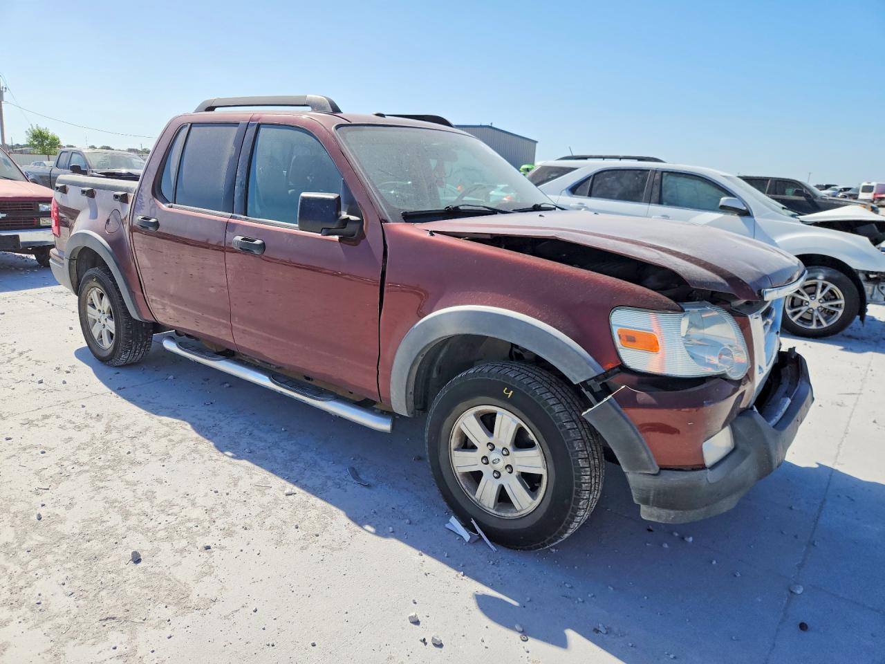 2010 Ford Explorer Sport Trac Xlt Burgundy vin: 1FMEU3BE7AUF04149