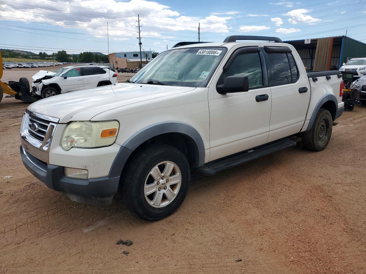 2010 Ford Explorer Sport Trac Xlt White vin: 1FMEU3BEXAUF03934