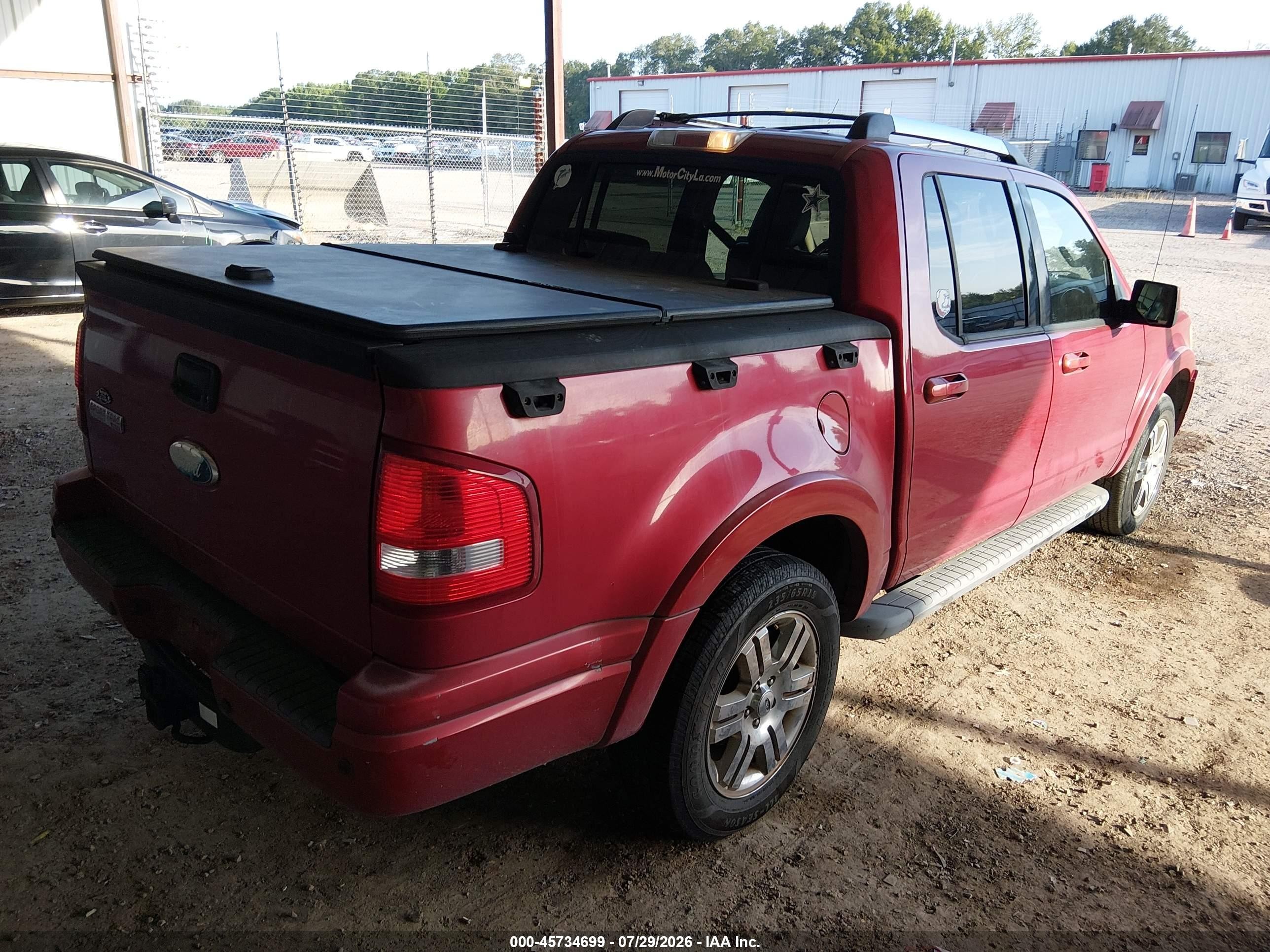 2010 Ford Explorer Sport Trac Limited Red vin: 1FMEU3DEXAUA08288