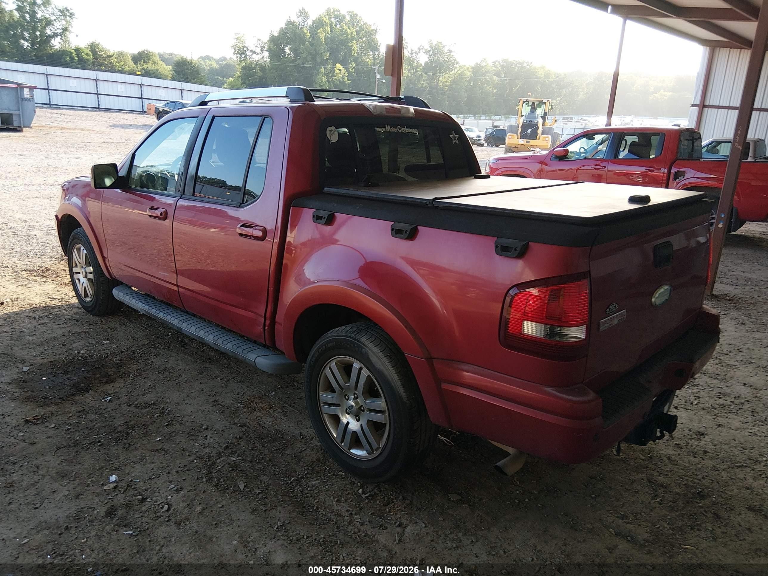2010 Ford Explorer Sport Trac Limited Red vin: 1FMEU3DEXAUA08288