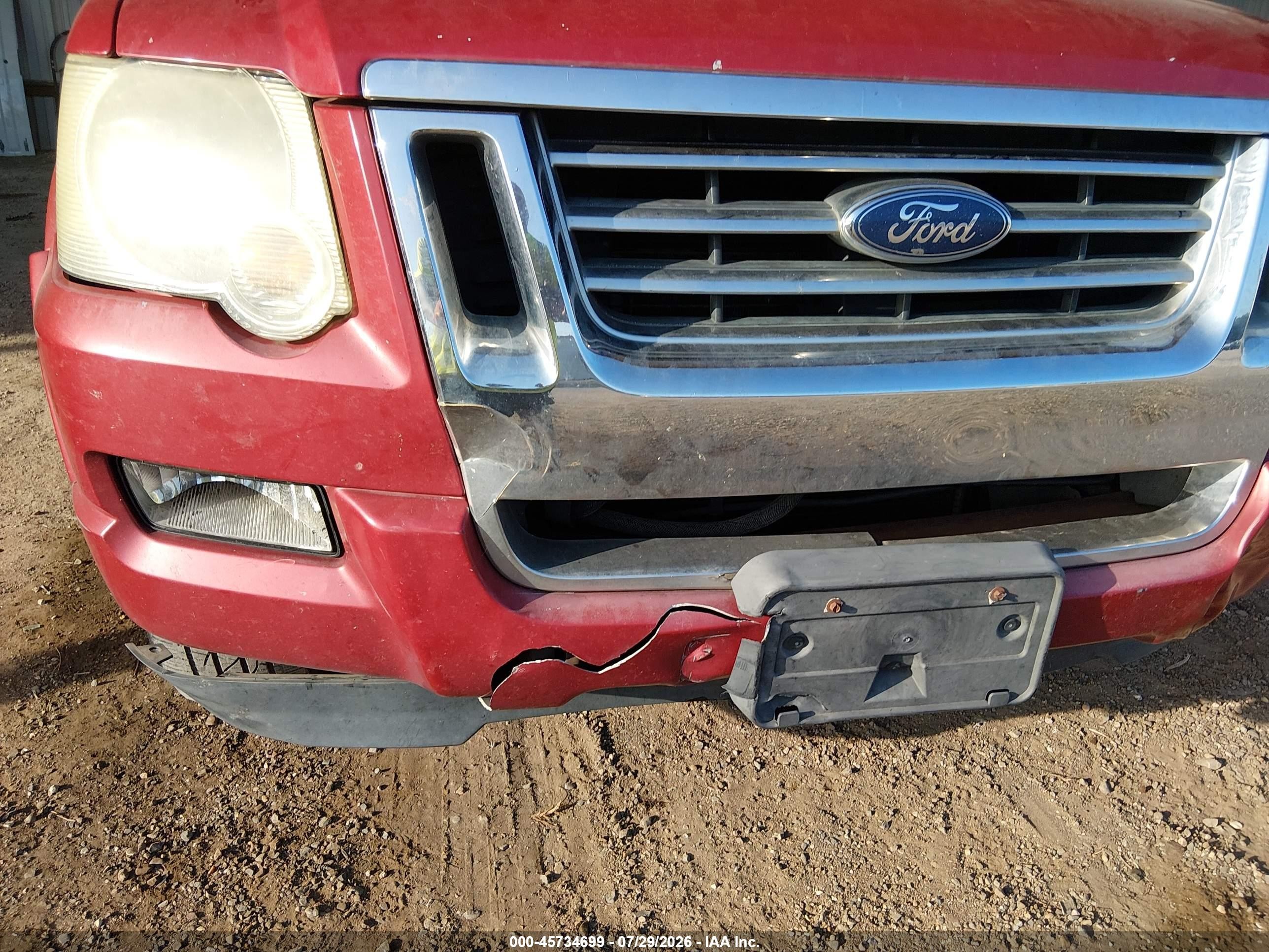 2010 Ford Explorer Sport Trac Limited Red vin: 1FMEU3DEXAUA08288