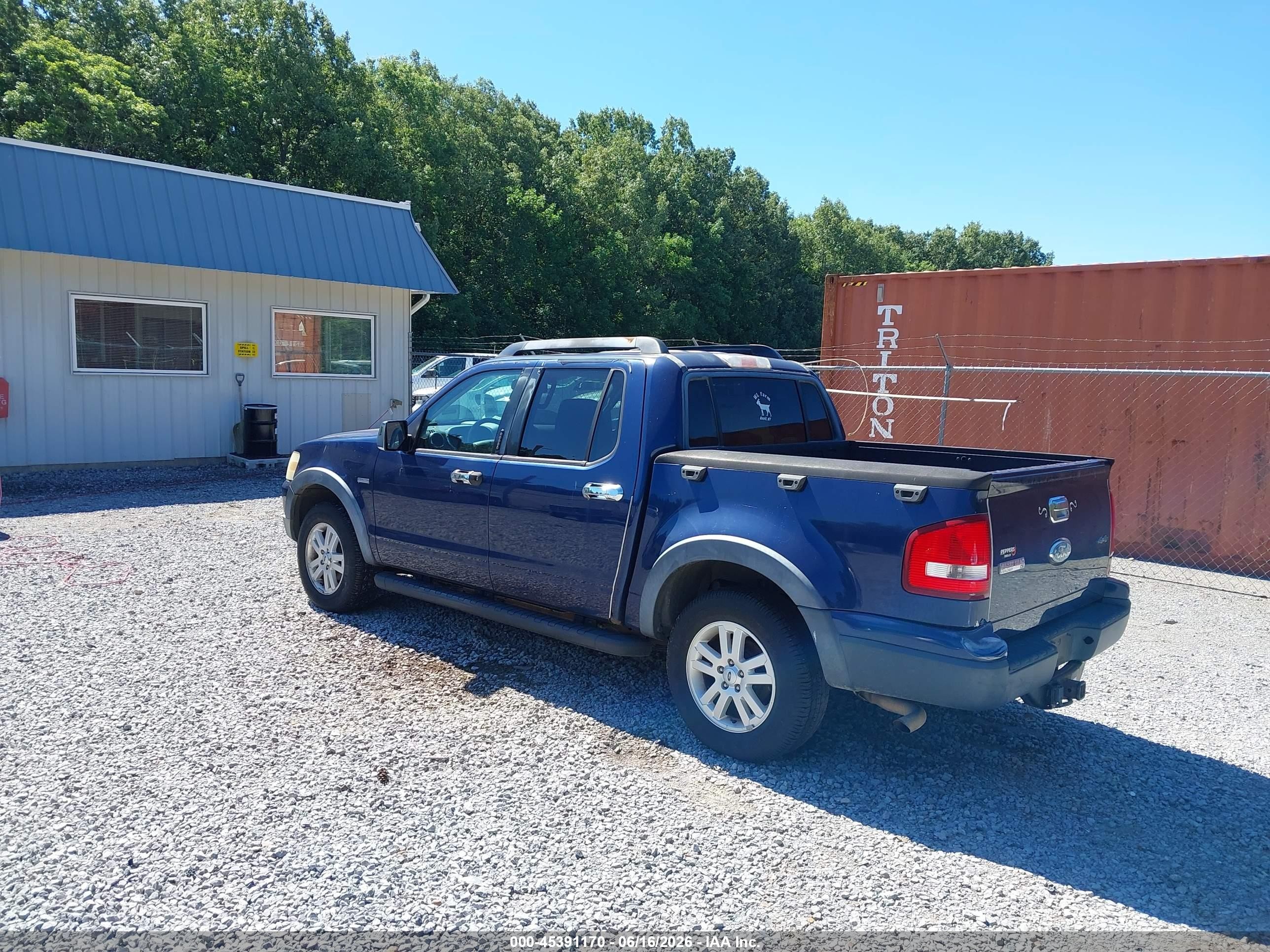 2008 Ford Explorer Sport Trac Xlt Blue vin: 1FMEU51E68UB08222