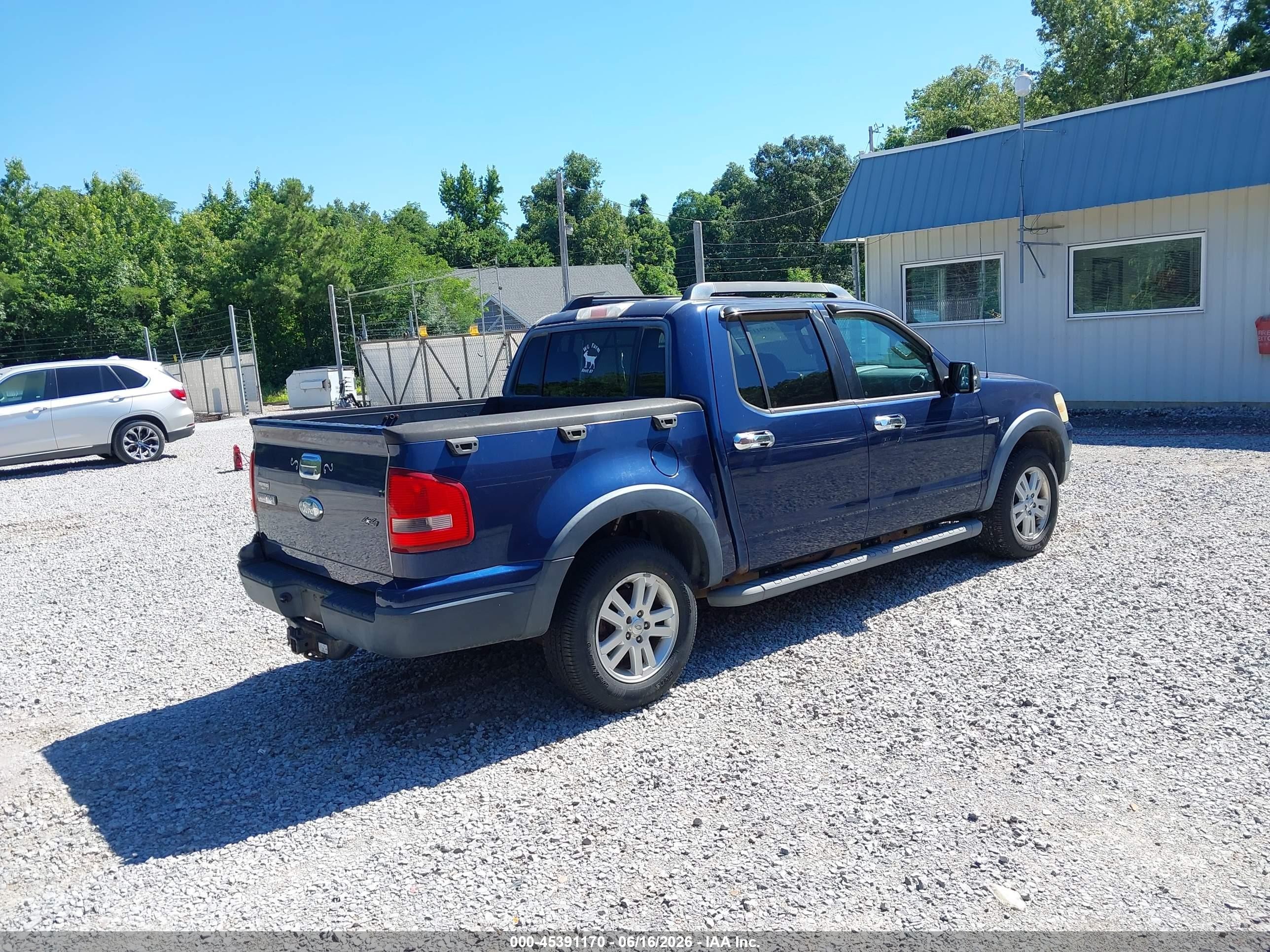 2008 Ford Explorer Sport Trac Xlt Blue vin: 1FMEU51E68UB08222