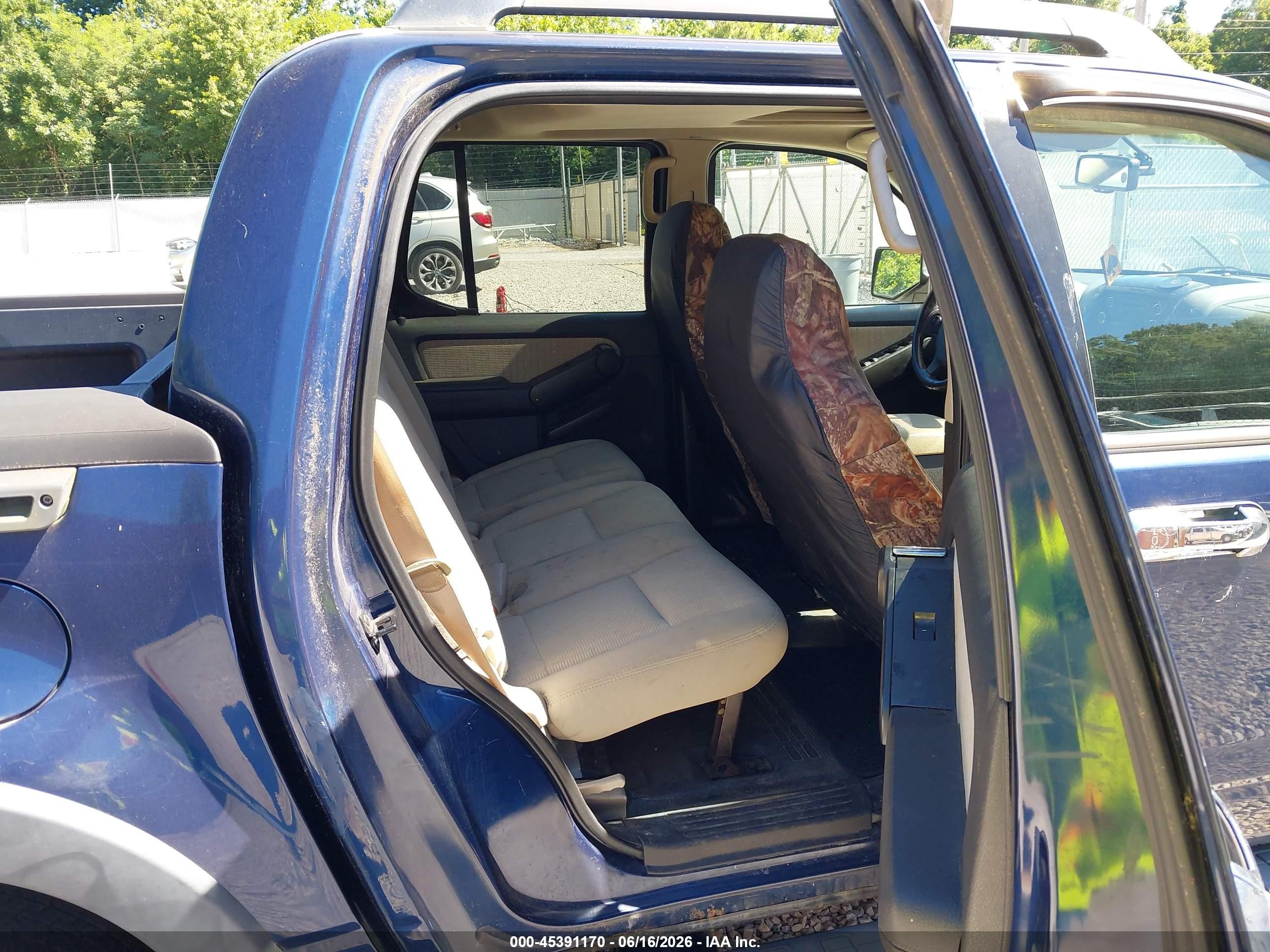 2008 Ford Explorer Sport Trac Xlt Blue vin: 1FMEU51E68UB08222
