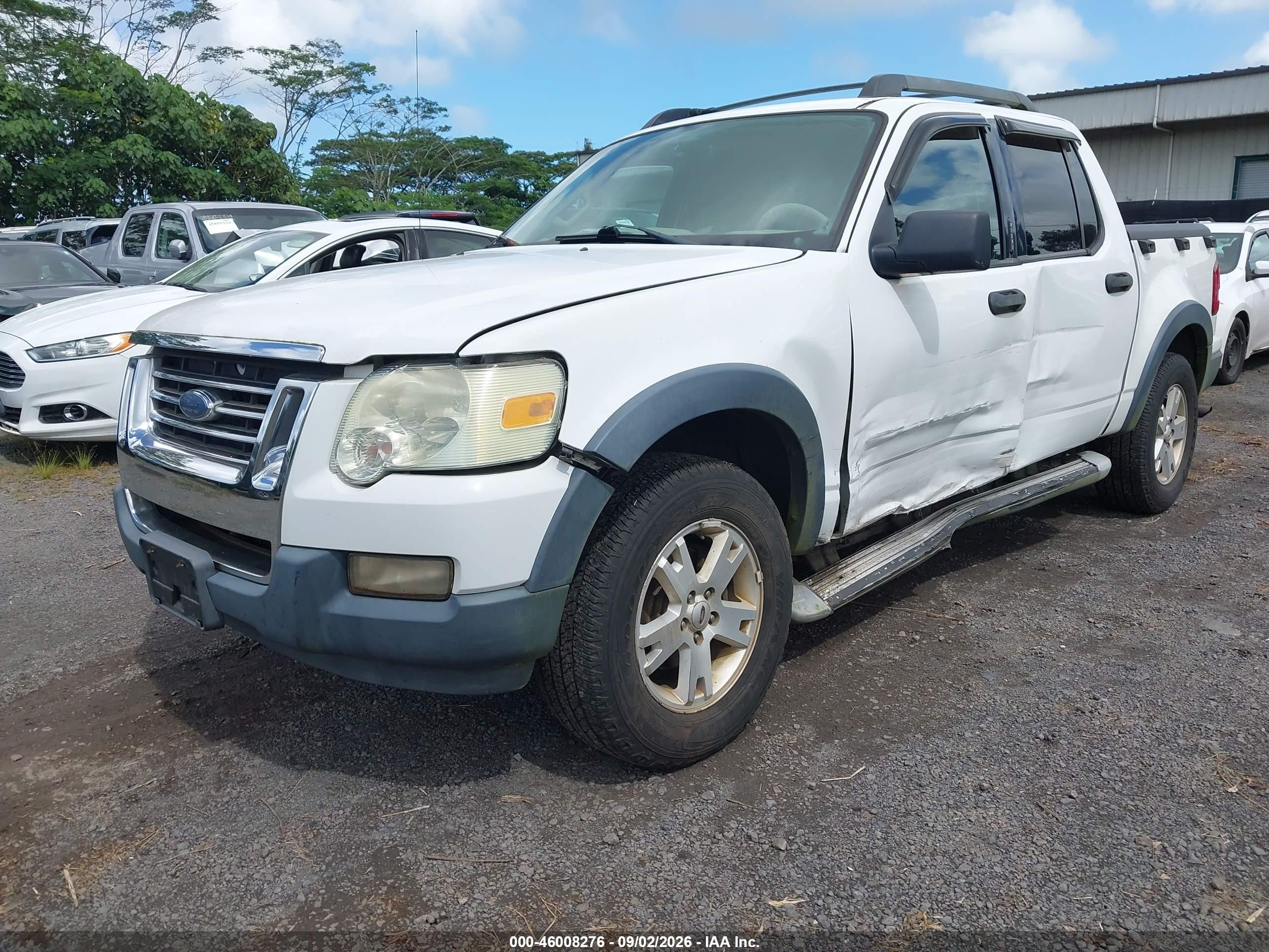 2007 Ford Explorer Sport Trac Xlt White vin: 1FMEU51K17UA00675