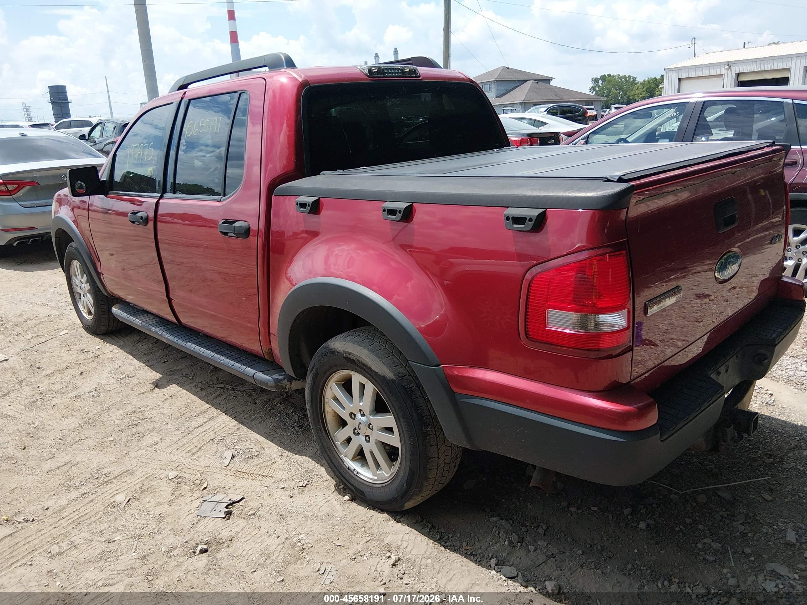 2007 Ford Explorer Sport Trac Xlt Red vin: 1FMEU51K67UB24148