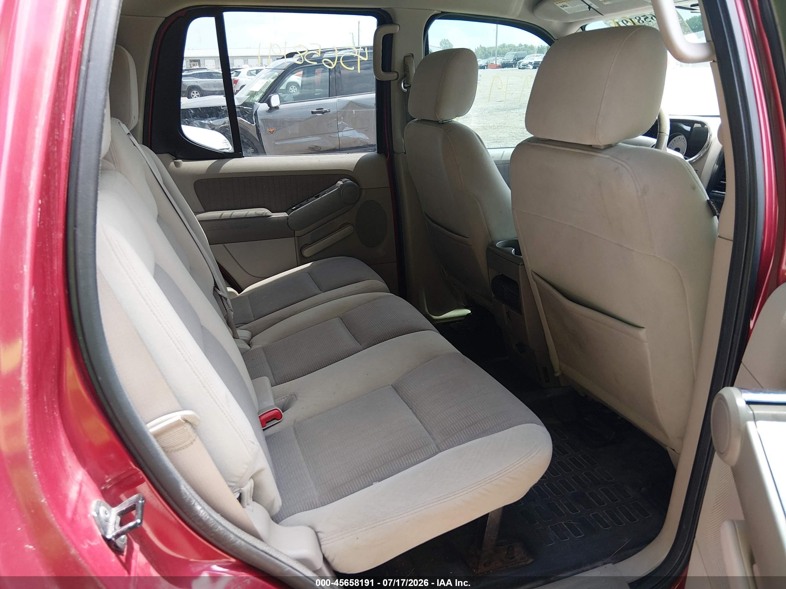 2007 Ford Explorer Sport Trac Xlt Red vin: 1FMEU51K67UB24148