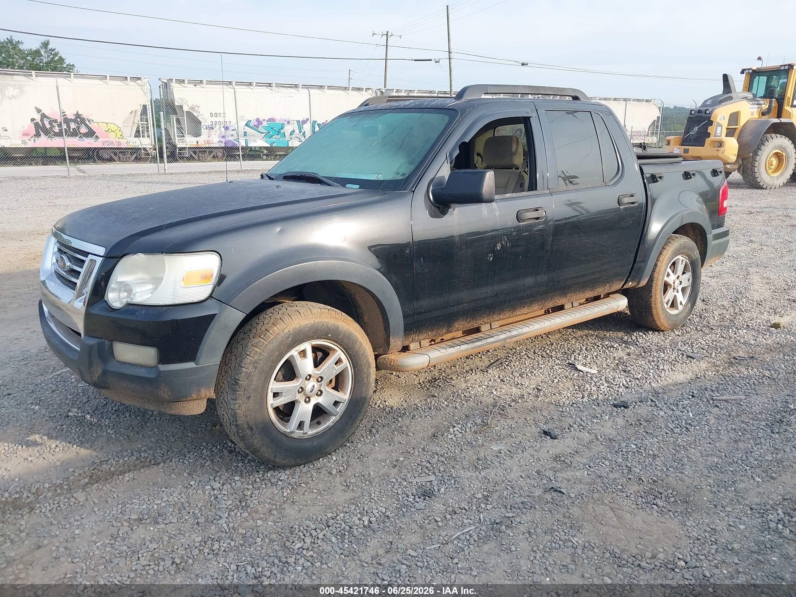 2007 Ford Explorer Sport Trac Xlt Black vin: 1FMEU51K87UA02004