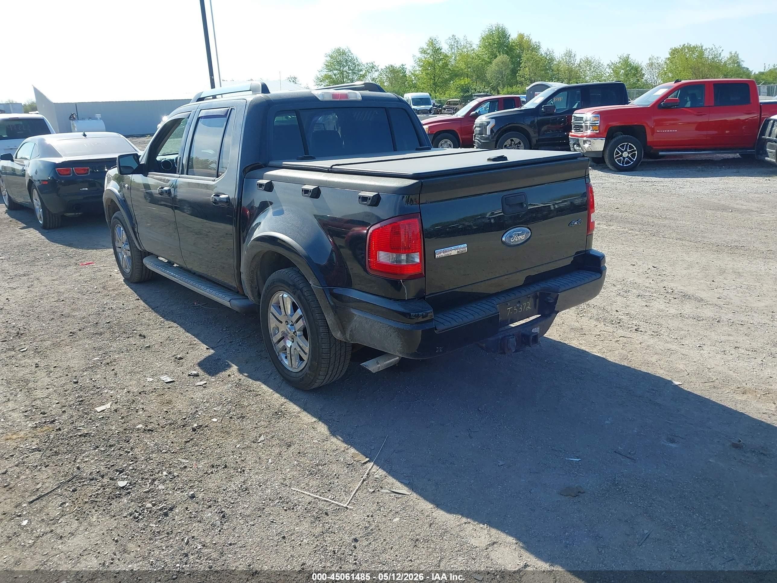 2007 Ford Explorer Sport Trac Limited Black vin: 1FMEU53807UB83911