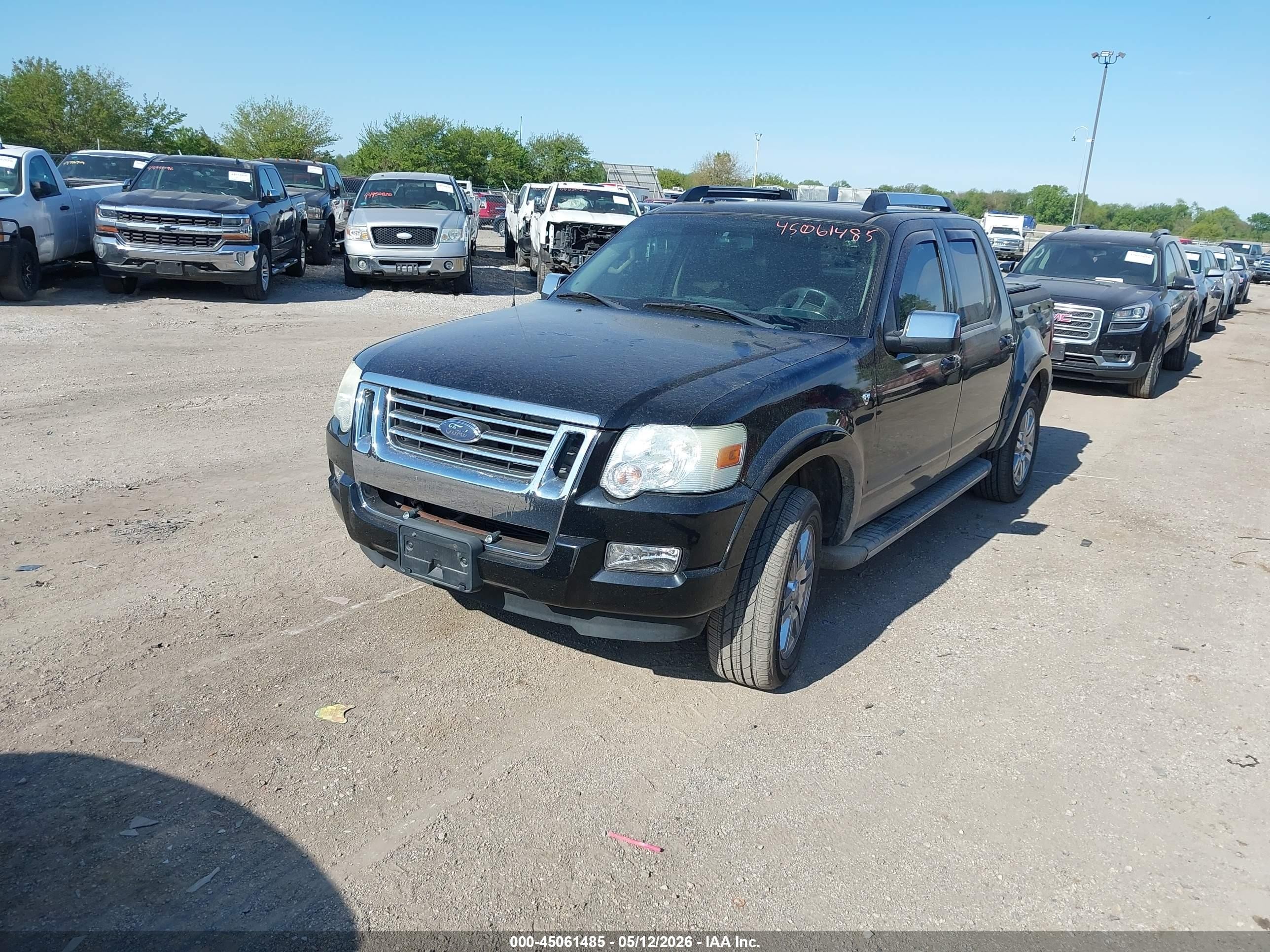 2007 Ford Explorer Sport Trac Limited Black vin: 1FMEU53807UB83911