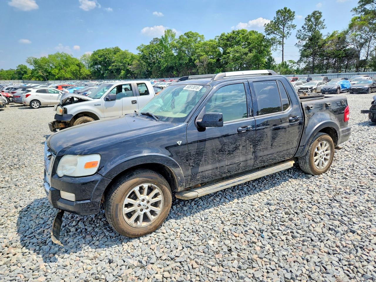 2007 Ford Explorer Sport Trac Limited Black vin: 1FMEU53837UA73502