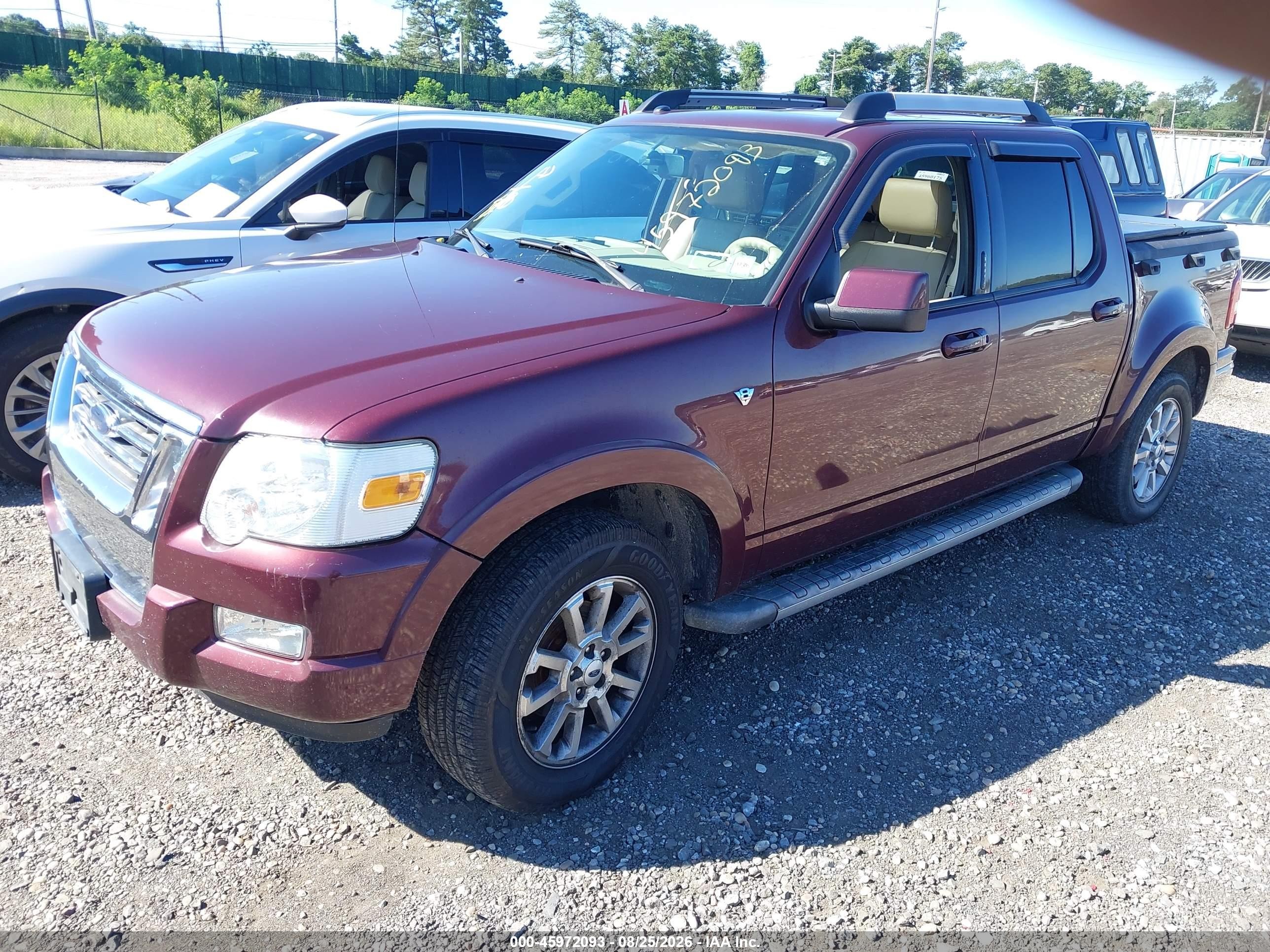 2007 Ford Explorer Sport Trac Limited Темно-бордовый vin: 1FMEU53867UA20079