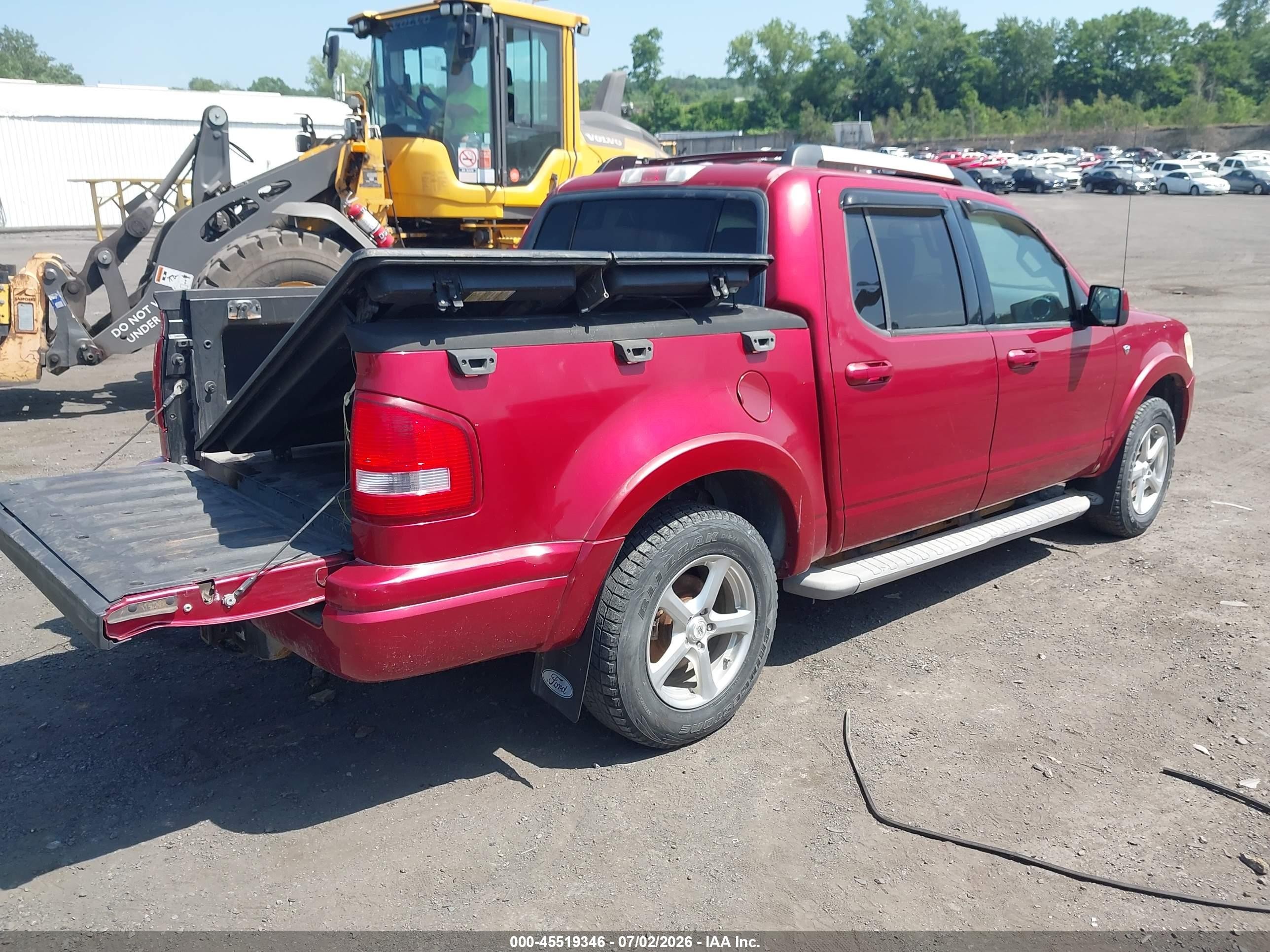 2007 Ford Explorer Sport Trac Limited Red vin: 1FMEU53867UA21409
