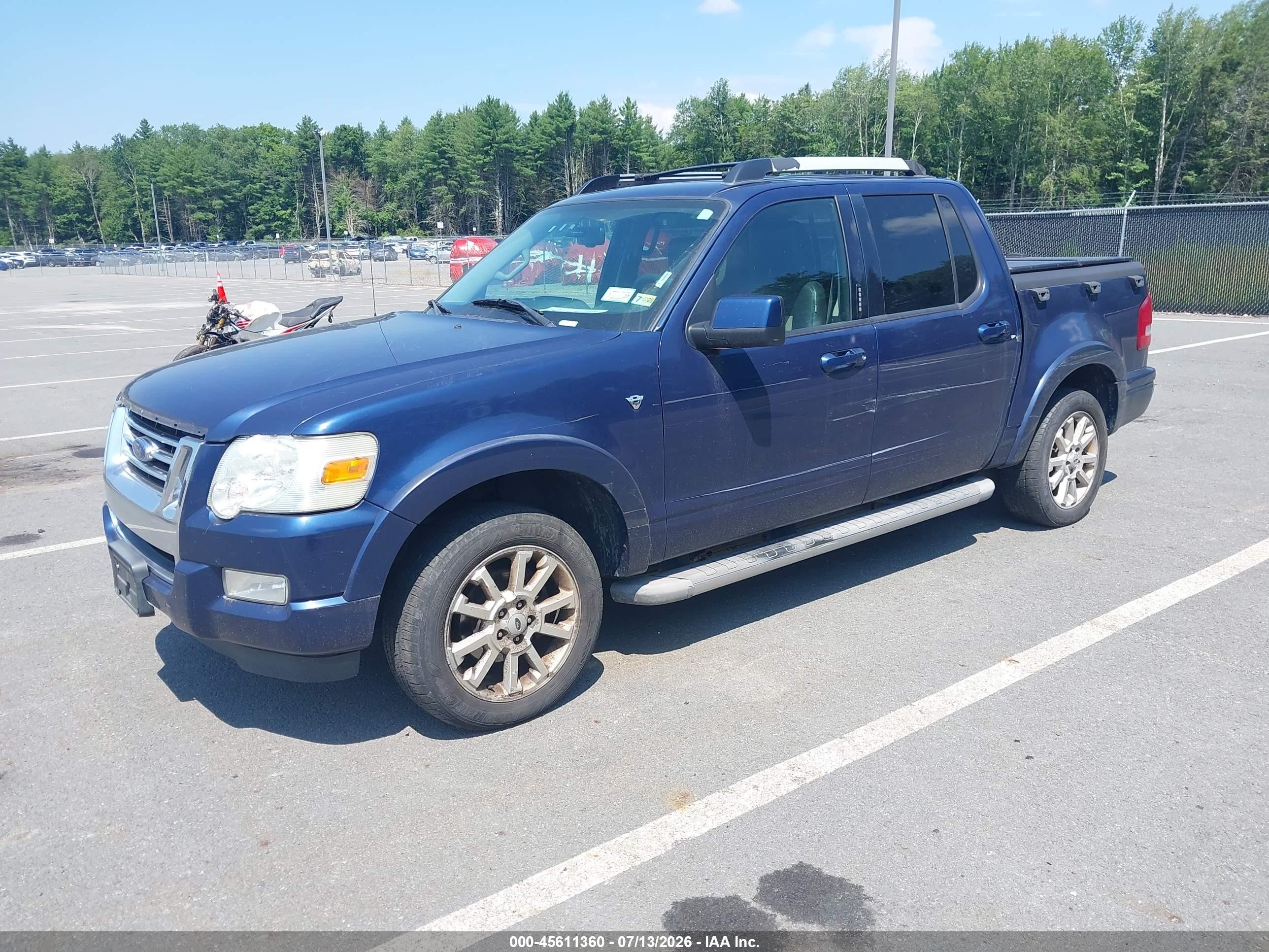 2007 Ford Explorer Sport Trac Limited Синий vin: 1FMEU53867UA64714