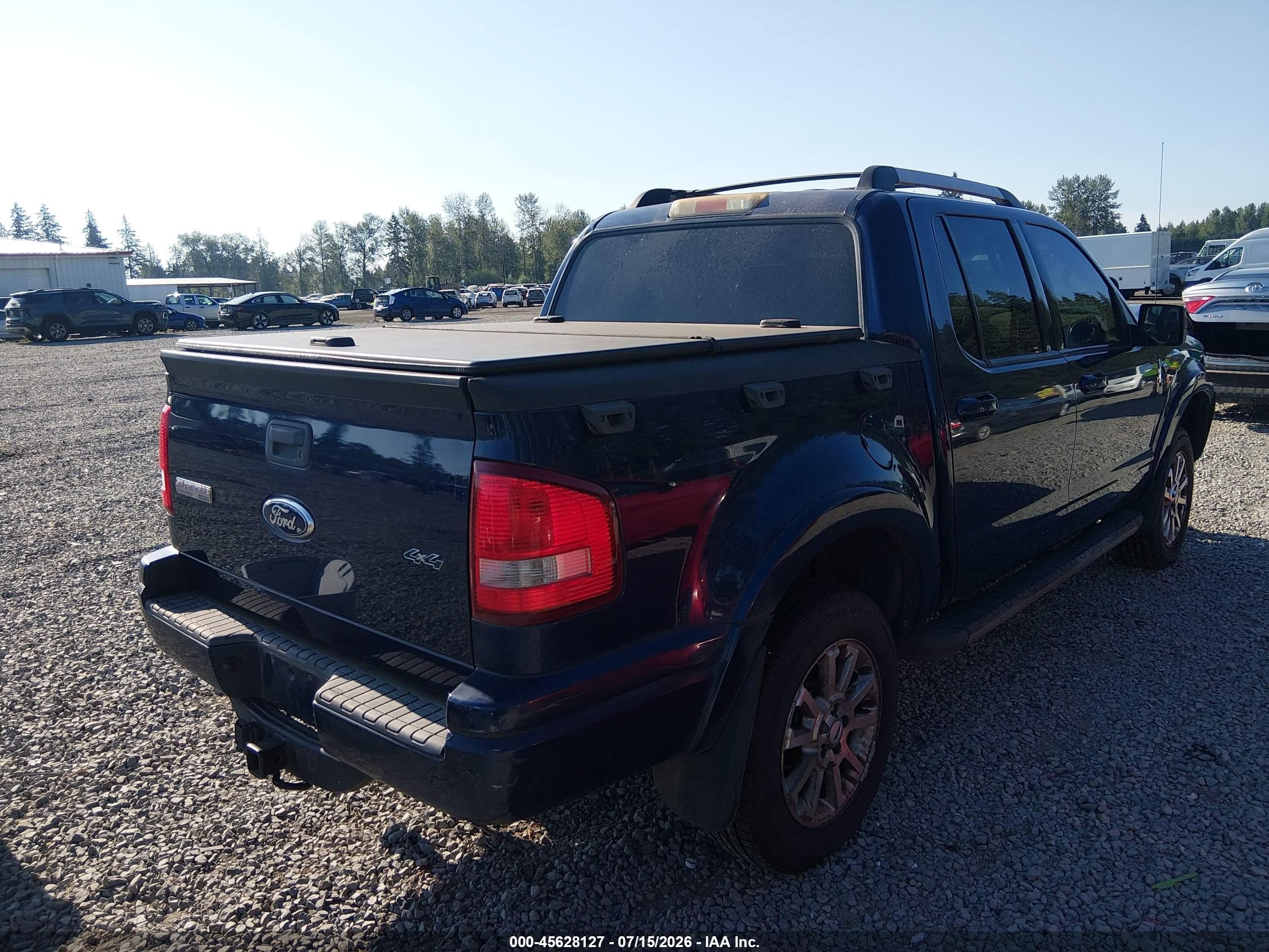 2007 Ford Explorer Sport Trac Limited Blue vin: 1FMEU53877UA00228