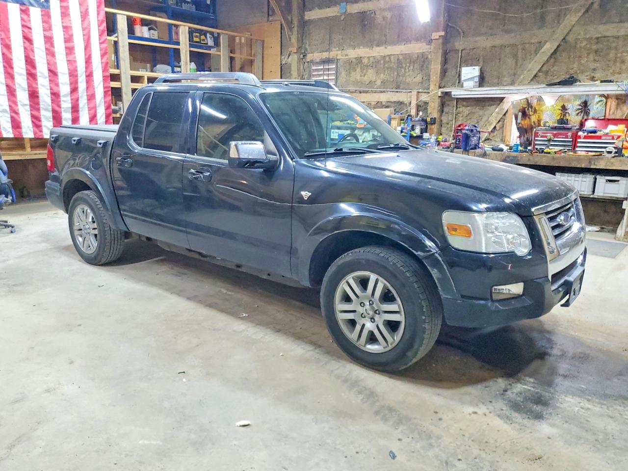 2007 Ford Explorer Sport Trac Limited Black vin: 1FMEU53887UB83946