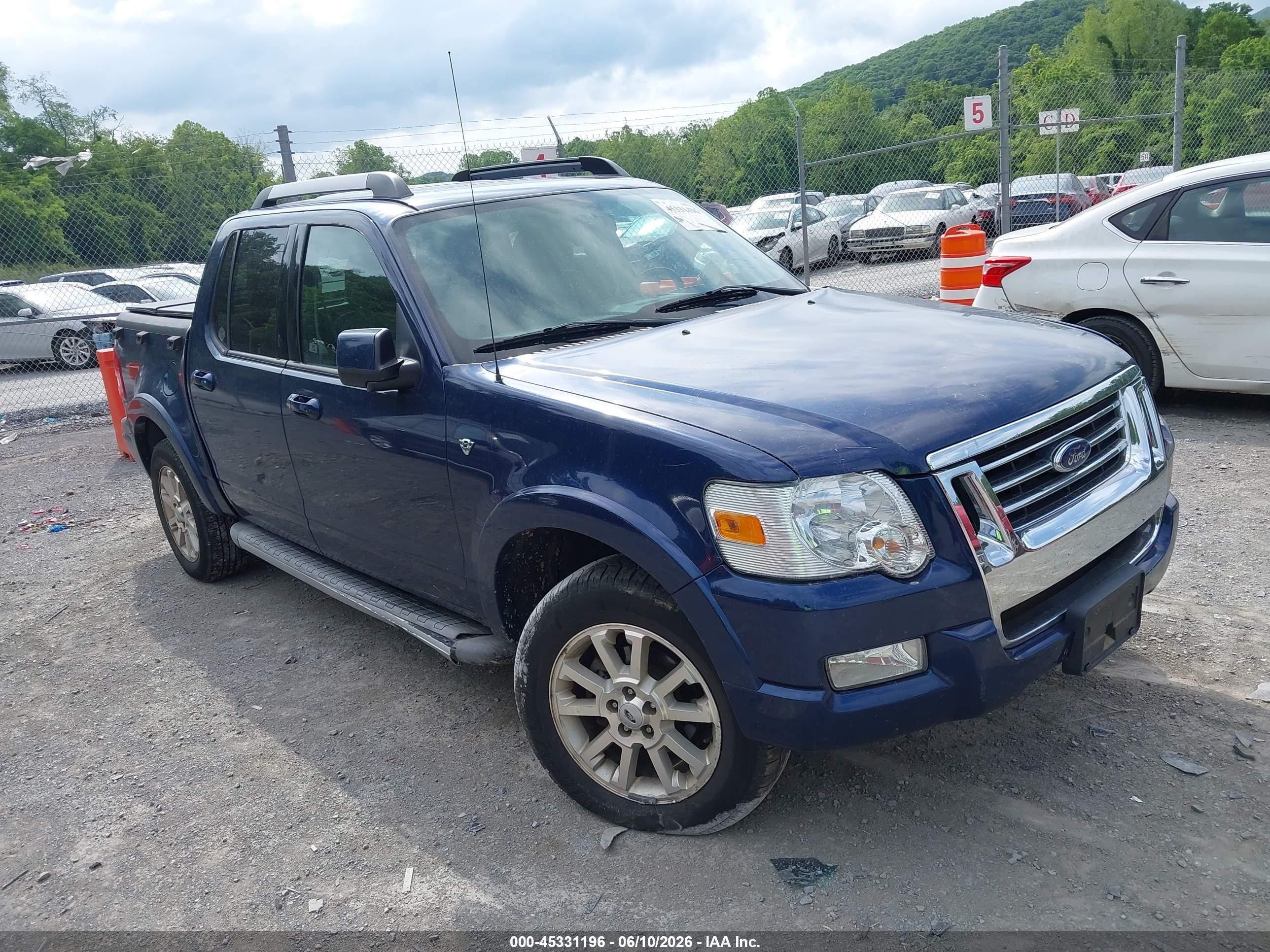 2007 Ford Explorer Sport Trac Limited Синий vin: 1FMEU53897UB83597