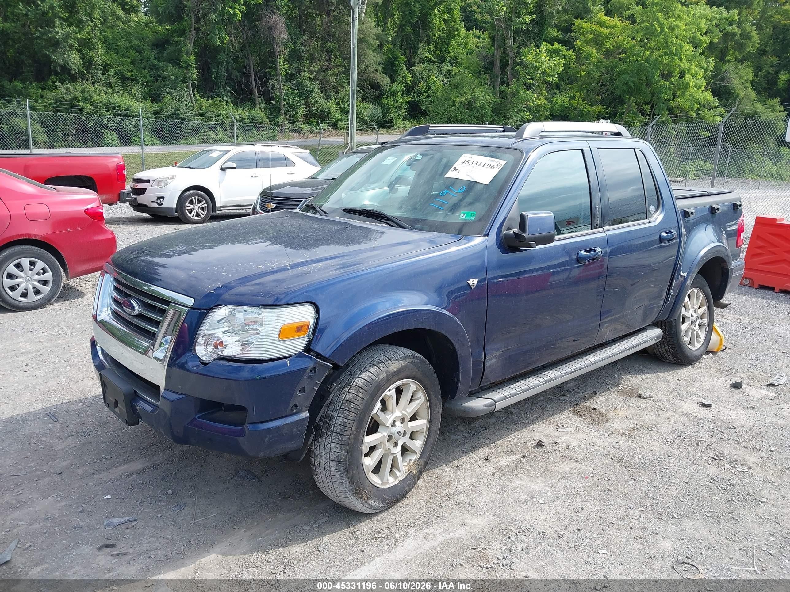 2007 Ford Explorer Sport Trac Limited Blue vin: 1FMEU53897UB83597