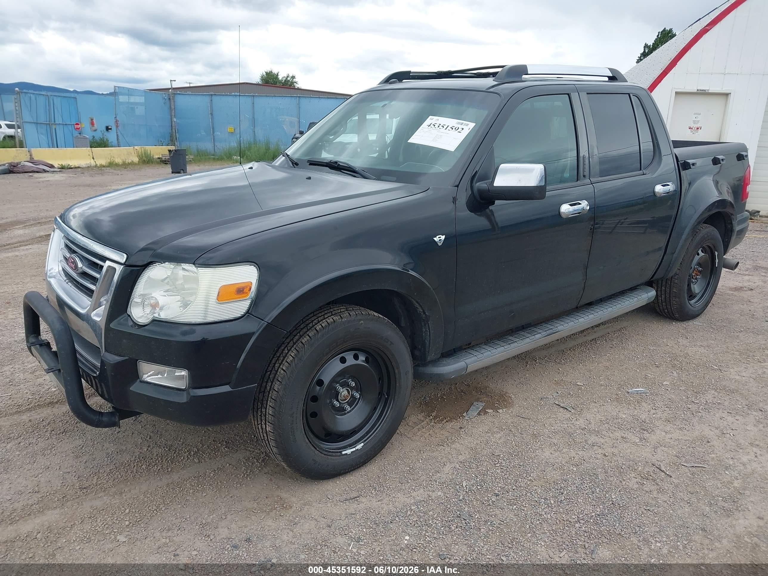 2008 Ford Explorer Sport Trac Limited Black vin: 1FMEU538X8UB25659