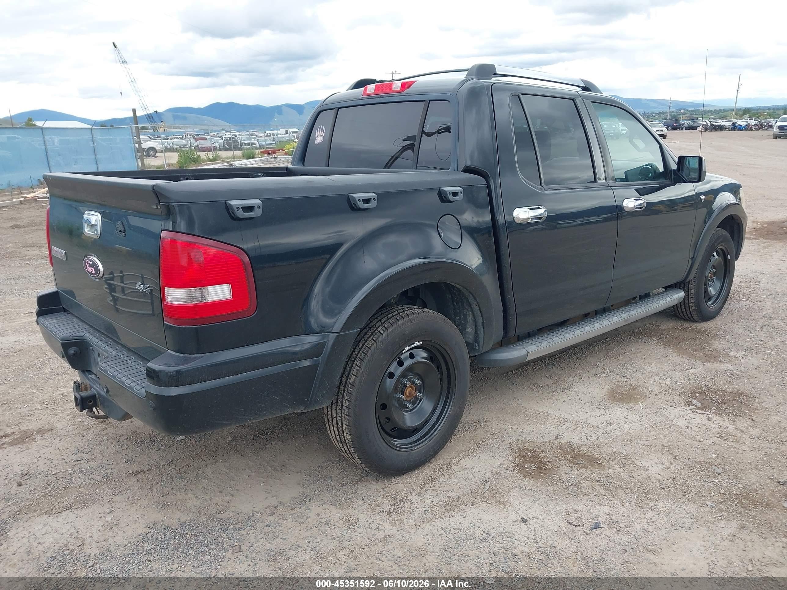 2008 Ford Explorer Sport Trac Limited Black vin: 1FMEU538X8UB25659