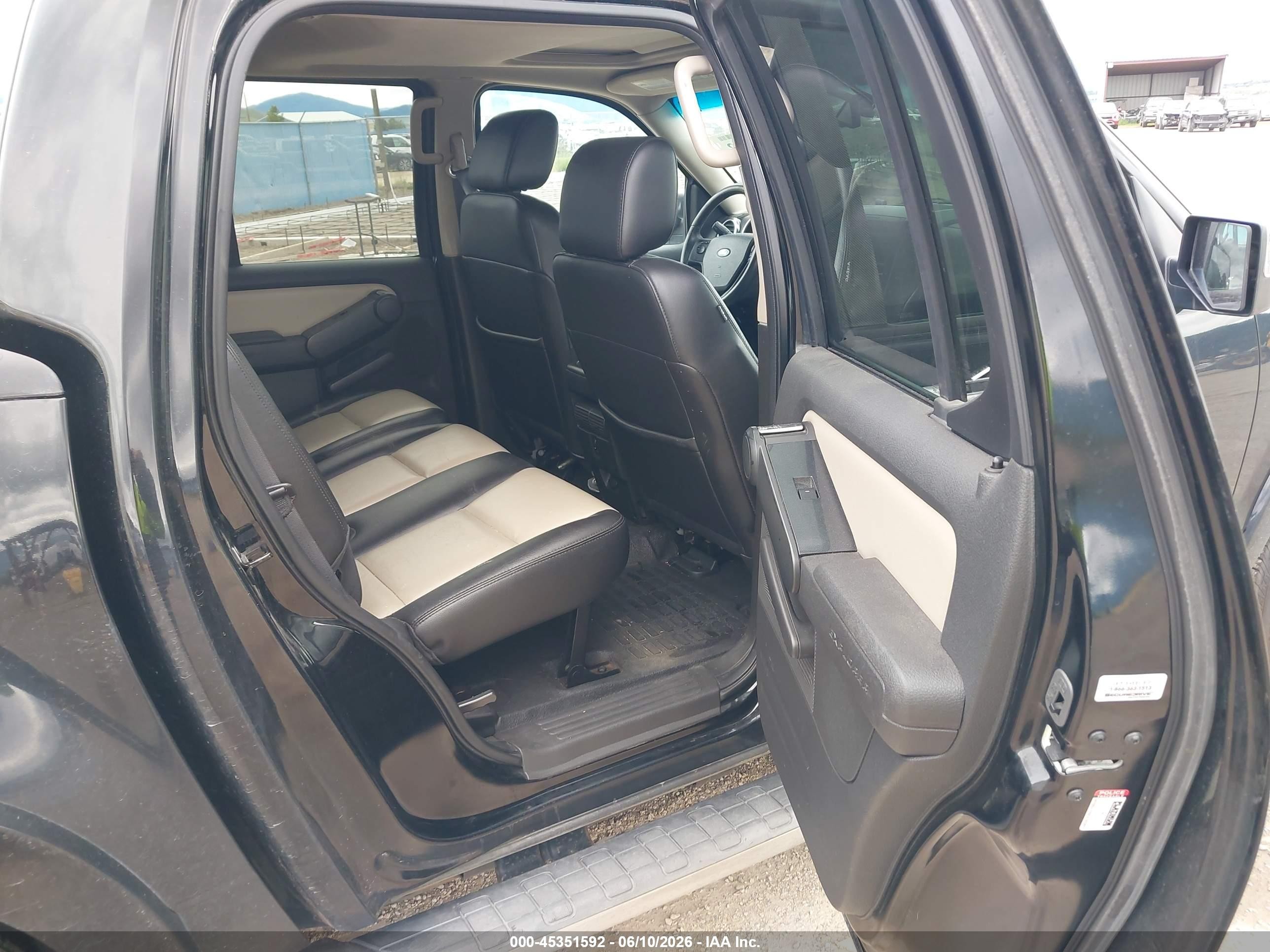2008 Ford Explorer Sport Trac Limited Black vin: 1FMEU538X8UB25659