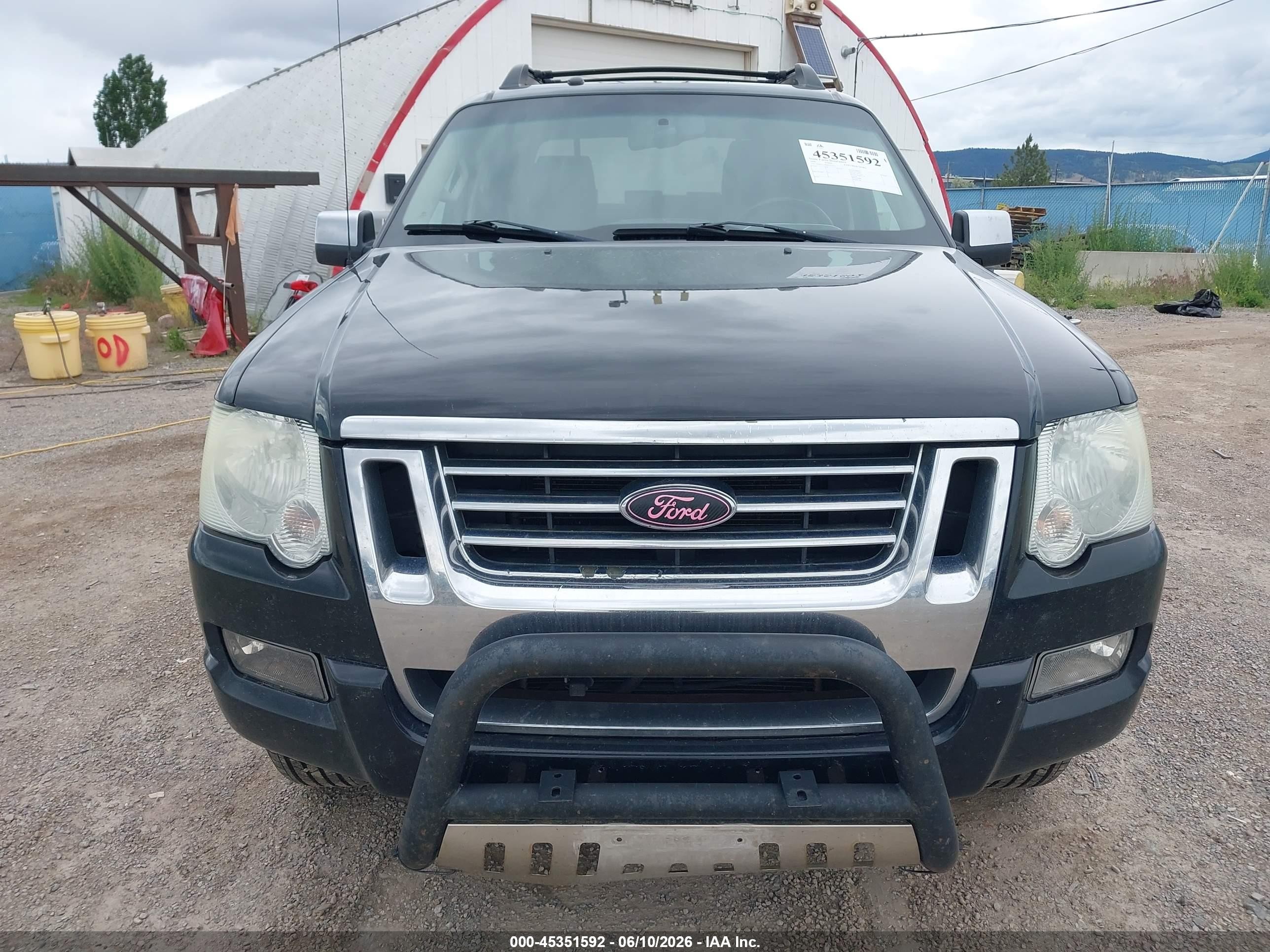 2008 Ford Explorer Sport Trac Limited Black vin: 1FMEU538X8UB25659