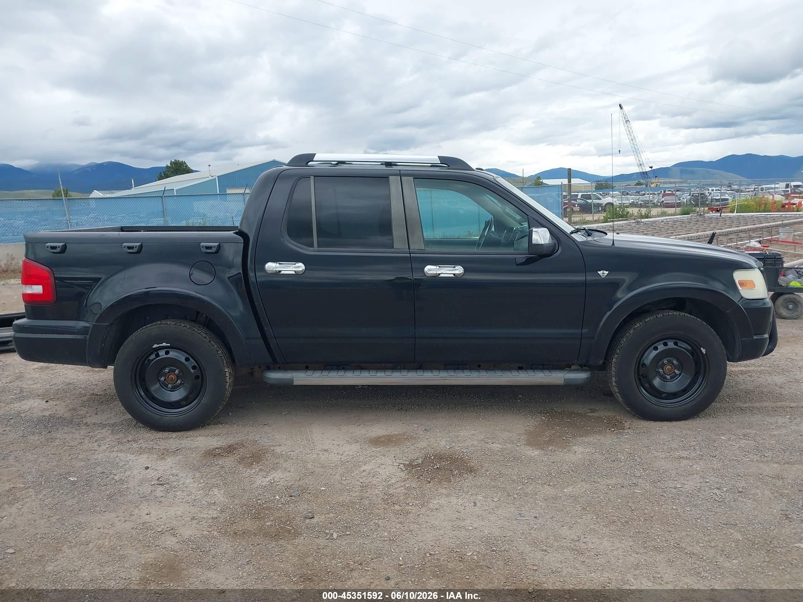 2008 Ford Explorer Sport Trac Limited Black vin: 1FMEU538X8UB25659