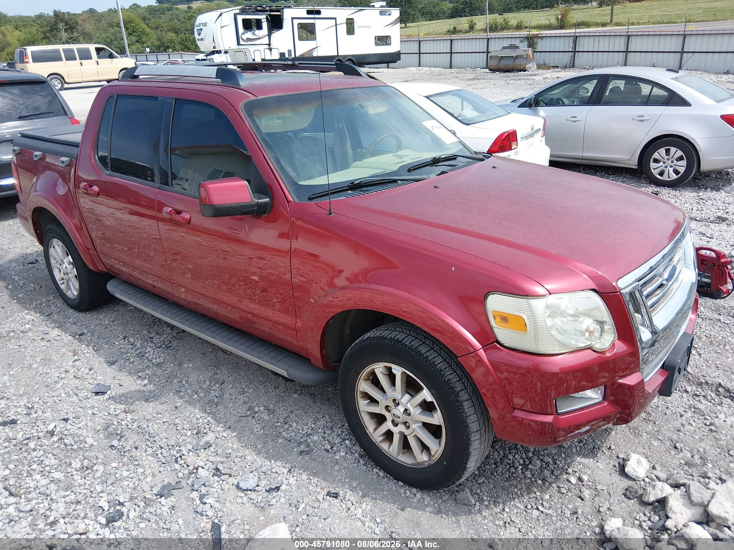 2007 Ford Explorer Sport Trac Limited Burgundy vin: 1FMEU53K07UA16427