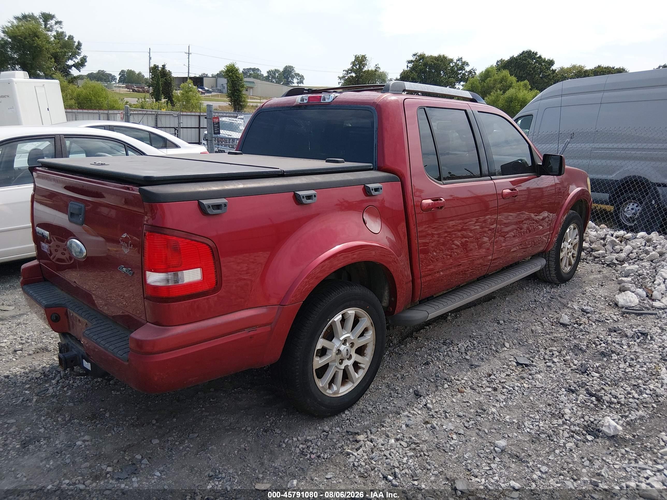 2007 Ford Explorer Sport Trac Limited Burgundy vin: 1FMEU53K07UA16427
