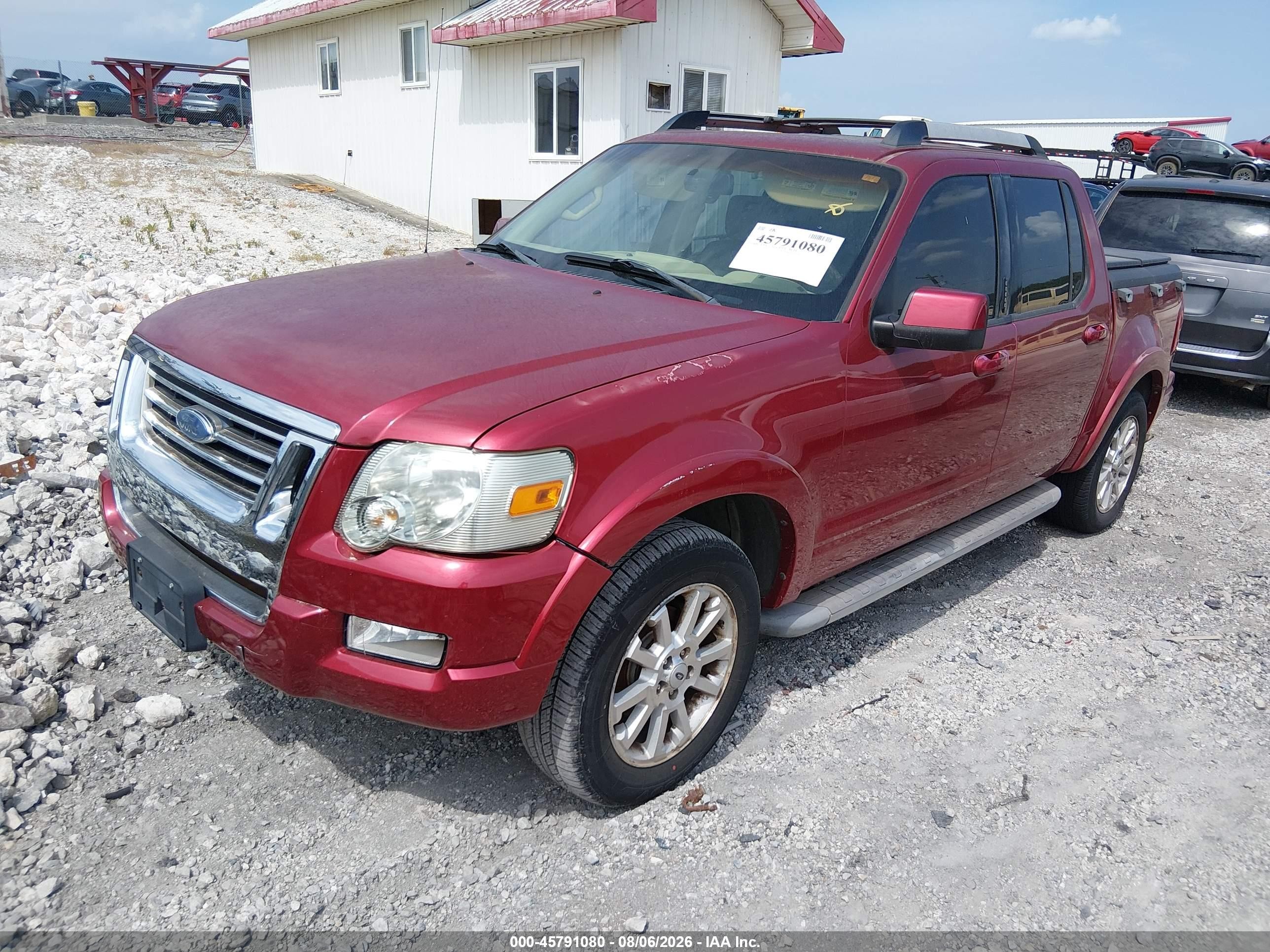 2007 Ford Explorer Sport Trac Limited Burgundy vin: 1FMEU53K07UA16427