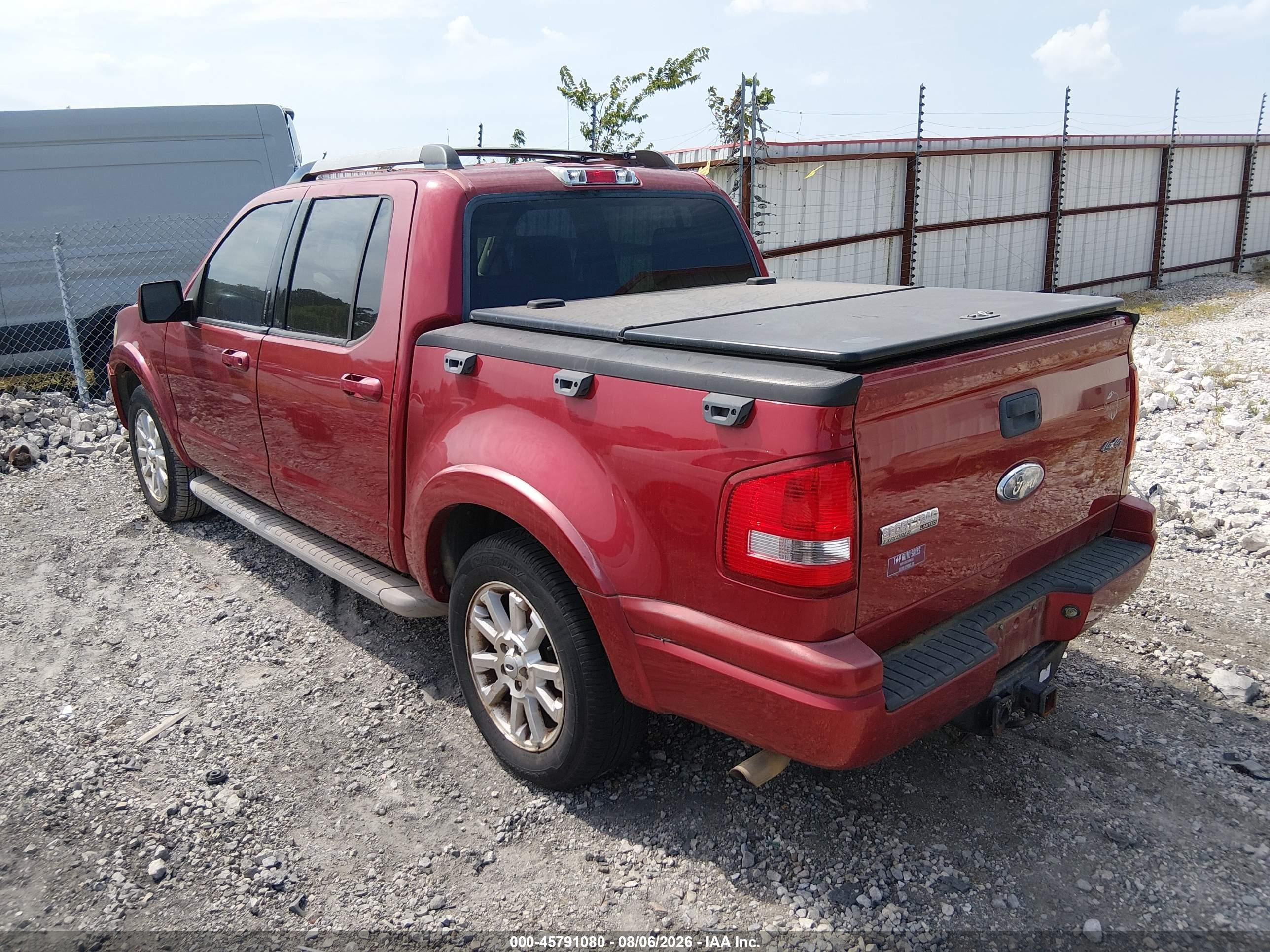 2007 Ford Explorer Sport Trac Limited Burgundy vin: 1FMEU53K07UA16427