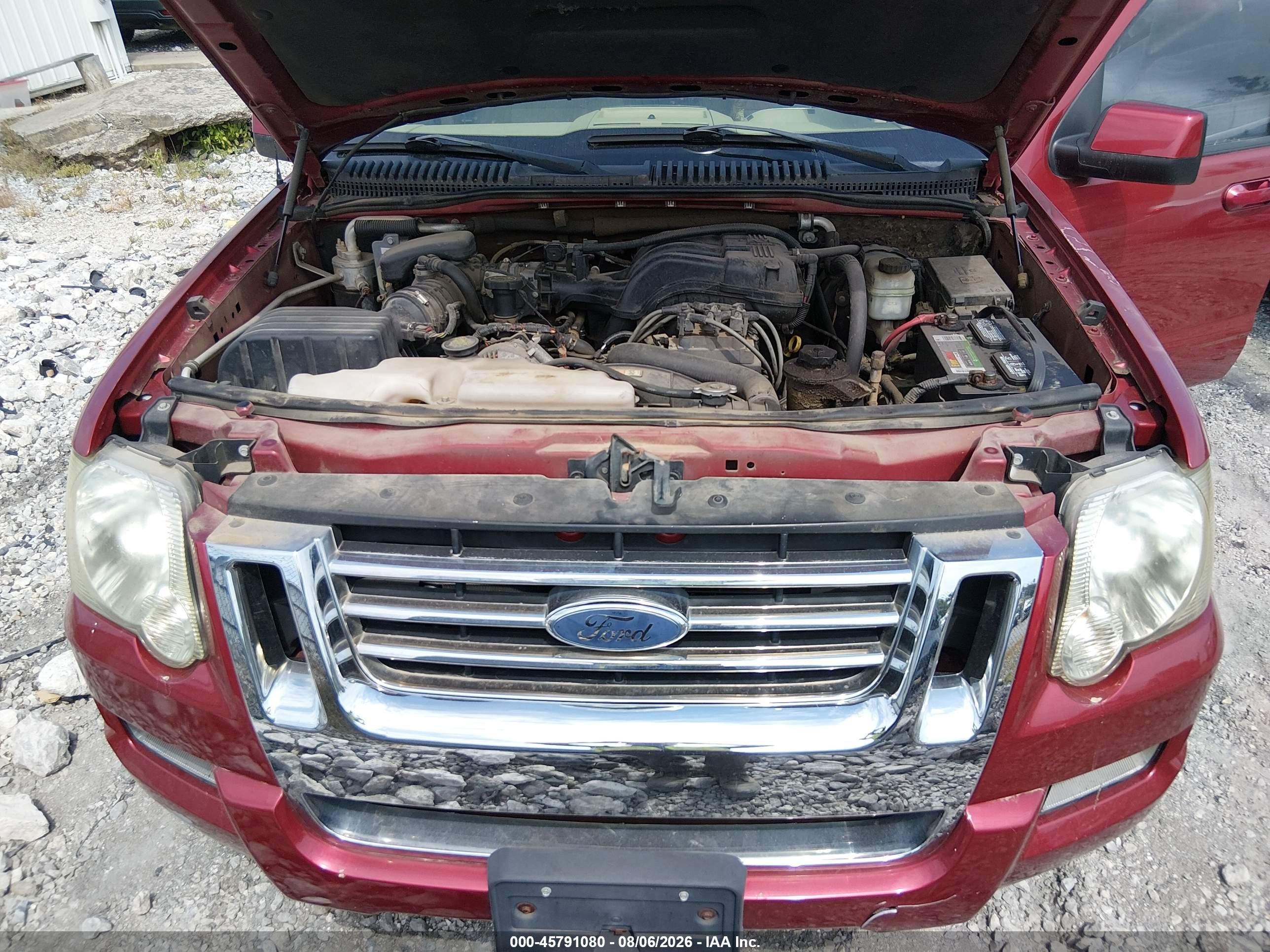 2007 Ford Explorer Sport Trac Limited Burgundy vin: 1FMEU53K07UA16427
