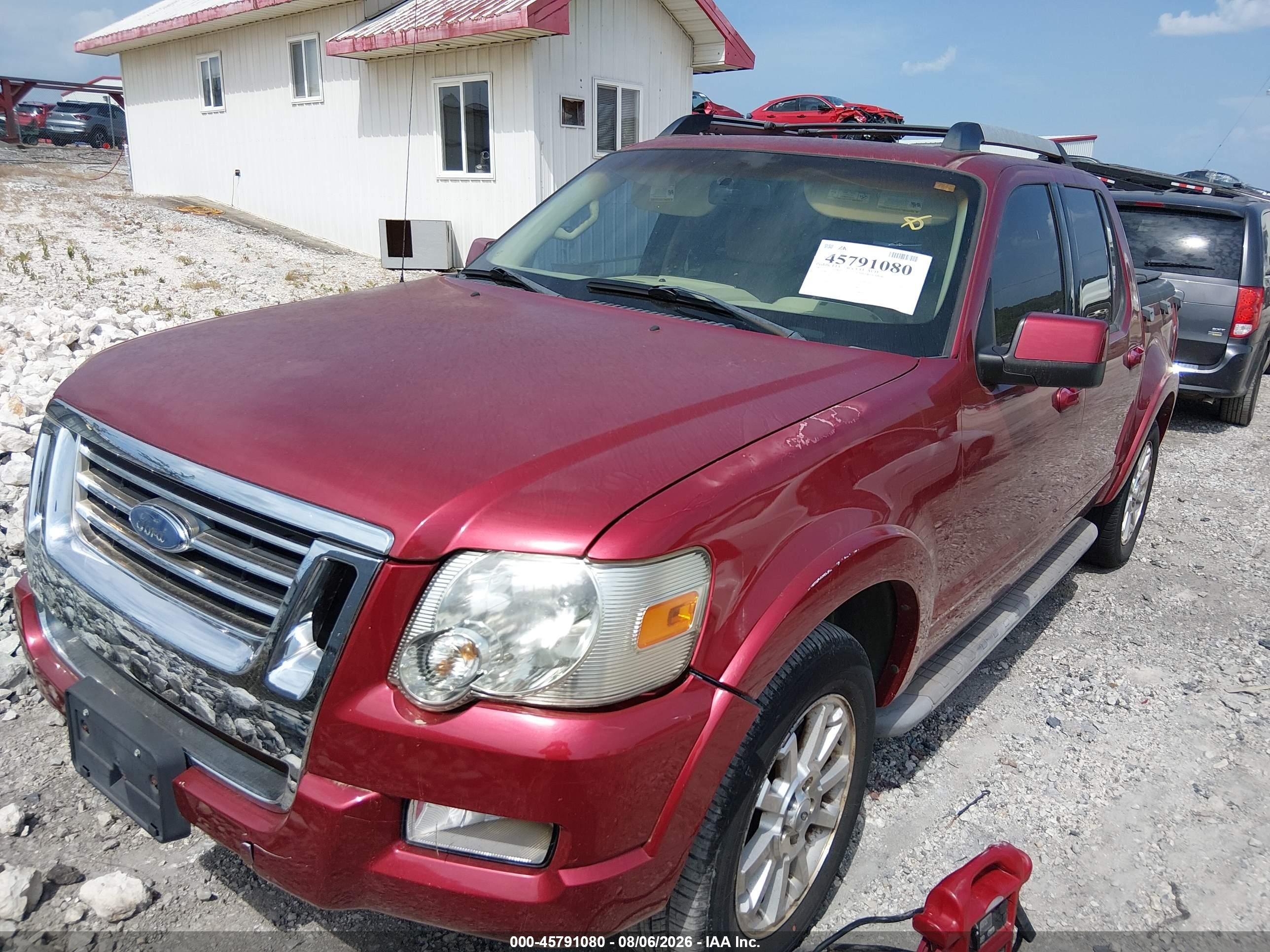 2007 Ford Explorer Sport Trac Limited Burgundy vin: 1FMEU53K07UA16427