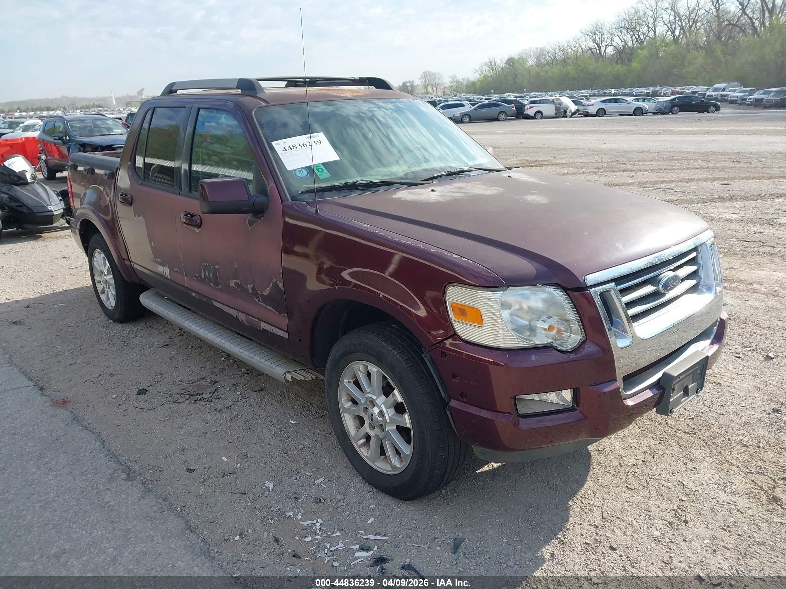 2007 Ford Explorer Sport Trac Limited Бордовый vin: 1FMEU53K47UA09061