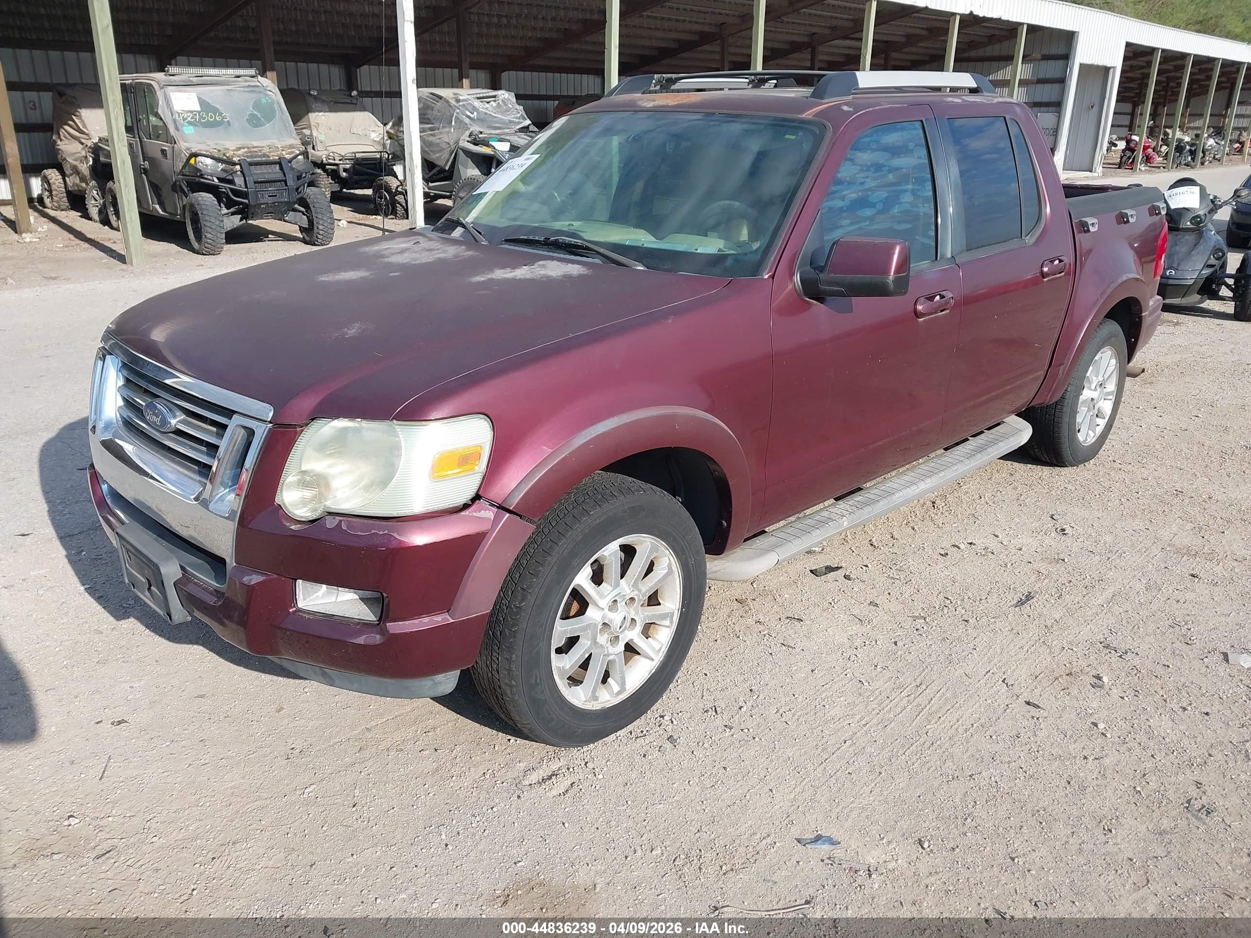 2007 Ford Explorer Sport Trac Limited Burgundy vin: 1FMEU53K47UA09061