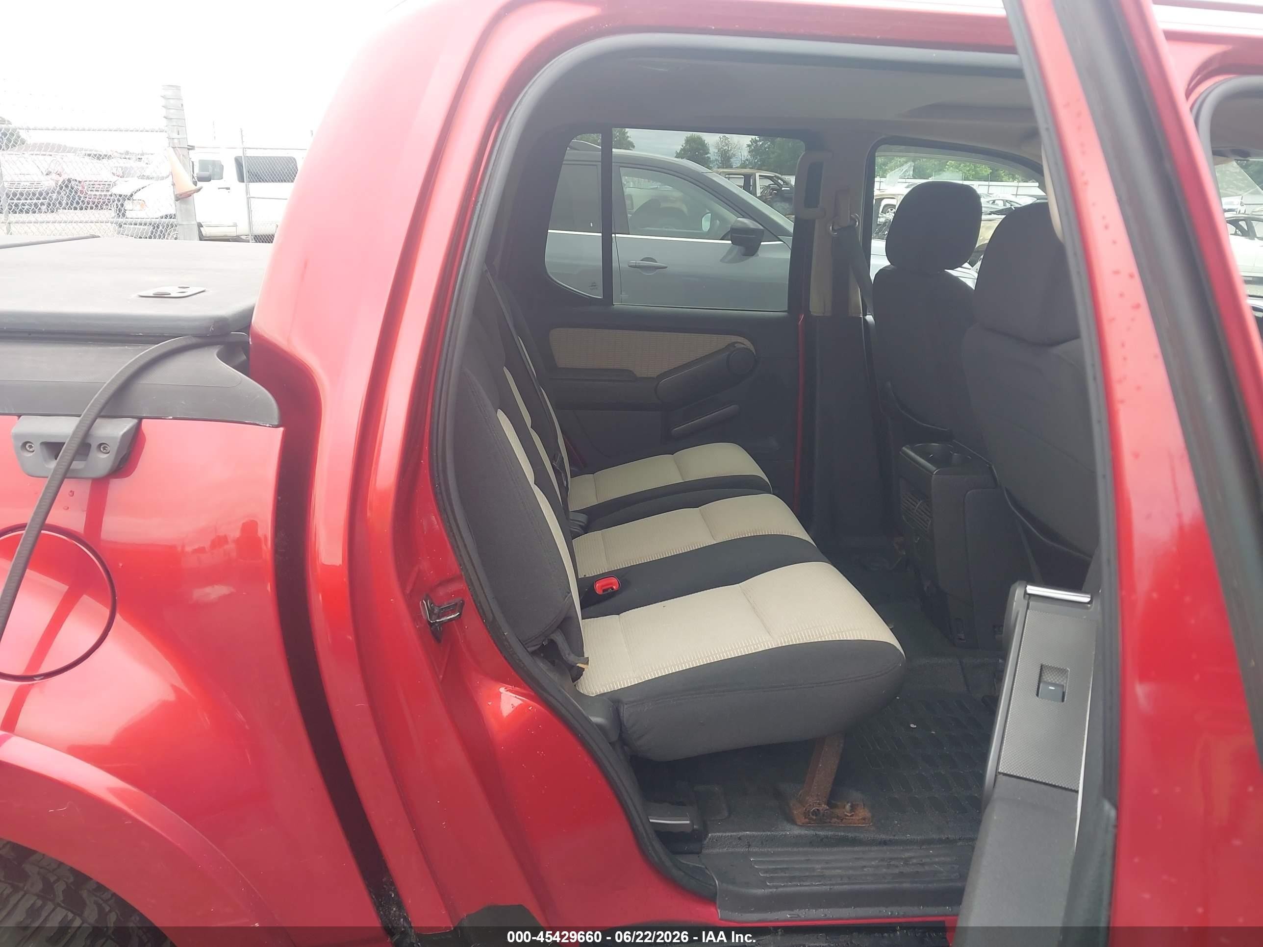 2007 Ford Explorer Sport Trac Limited Red vin: 1FMEU53K47UA28693