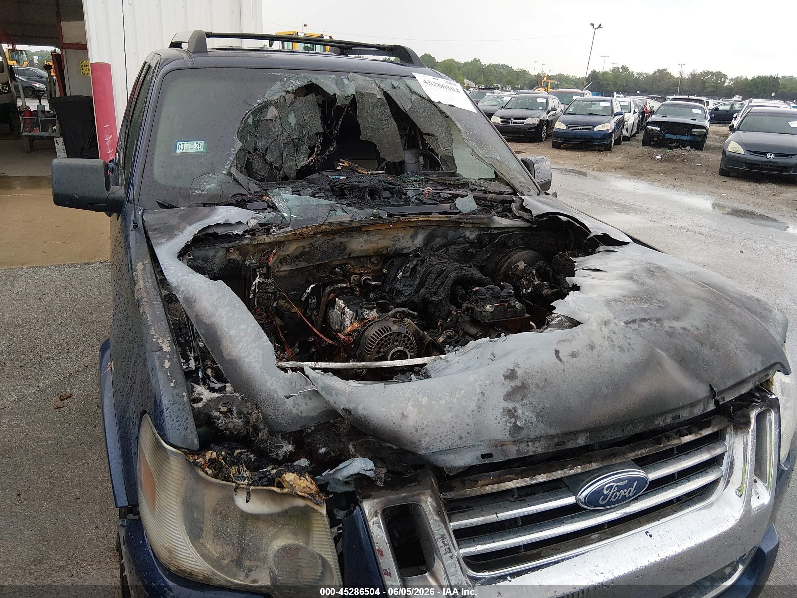 2007 Ford Explorer Sport Trac Limited Blue vin: 1FMEU53KX7UA28259