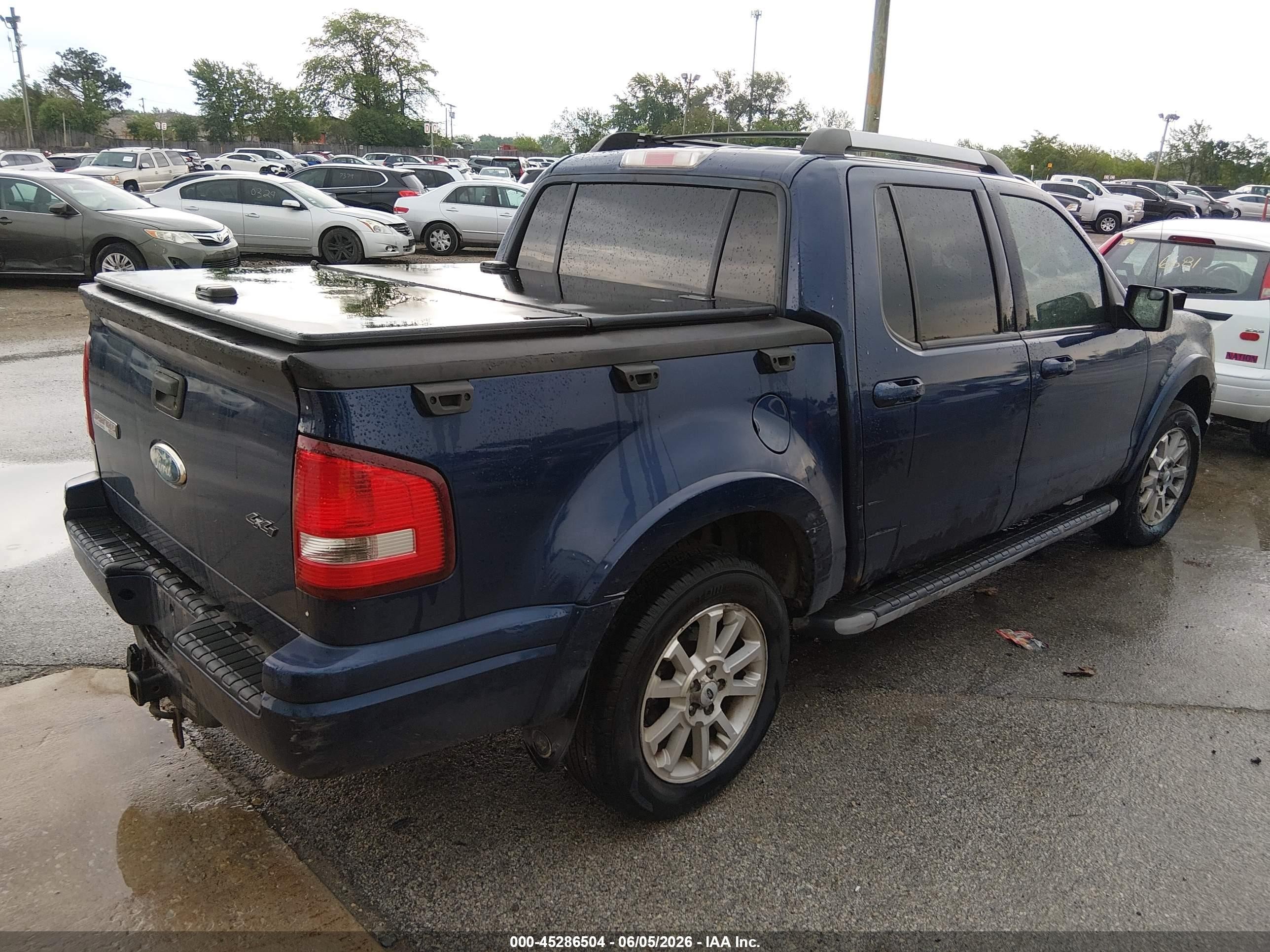 2007 Ford Explorer Sport Trac Limited Blue vin: 1FMEU53KX7UA28259