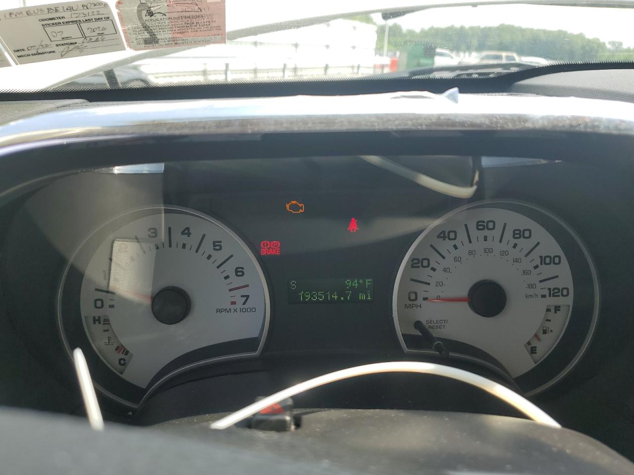 2010 Ford Explorer Sport Trac Xlt Белый vin: 1FMEU5BE1AUF03008 Damage: Warning Light - Engine, On, Unacceptable