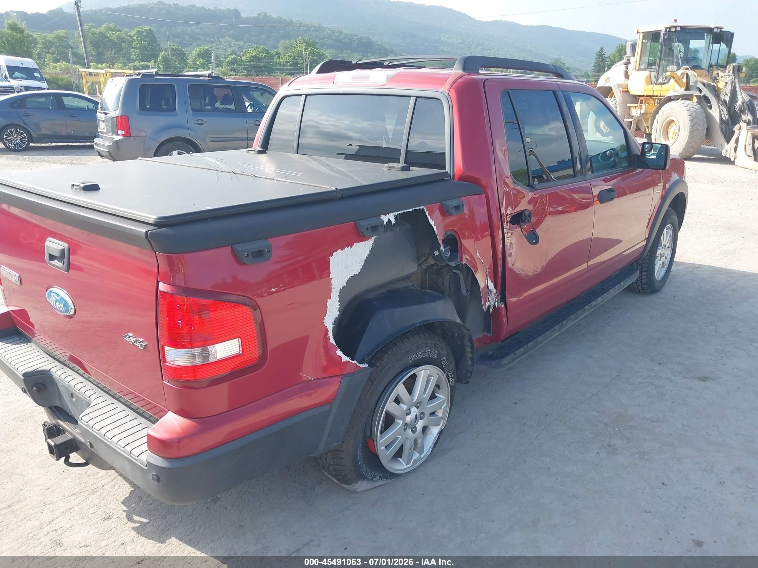 2010 Ford Explorer Sport Trac Xlt Red vin: 1FMEU5BEXAUA27289