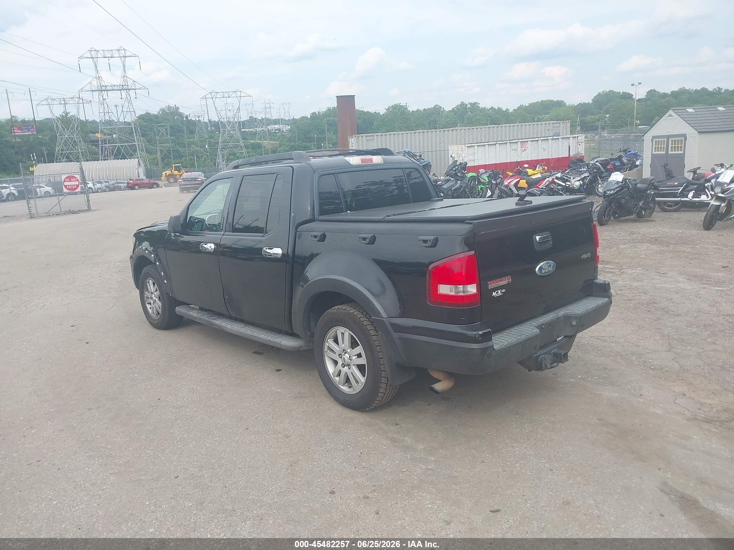 2010 Ford Explorer Sport Trac Xlt Black vin: 1FMEU5BEXAUA56887