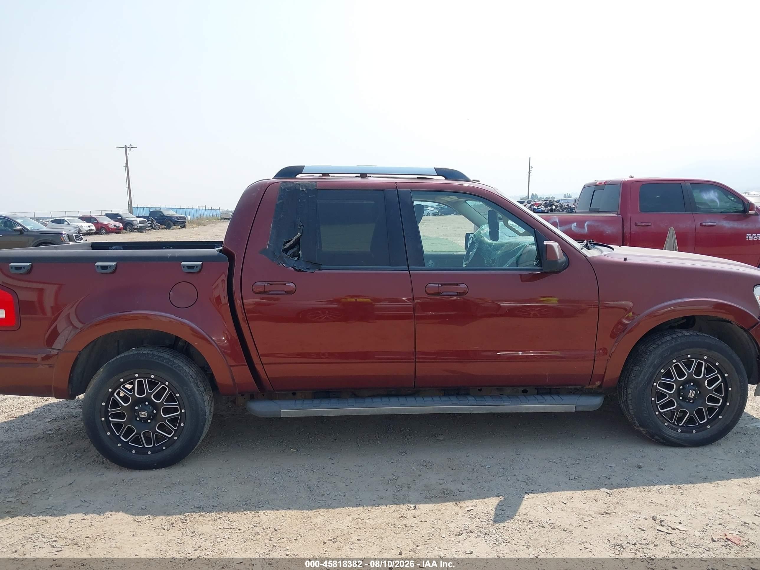 2010 Ford Explorer Sport Trac Limited Burgundy vin: 1FMEU5D86AUA21609