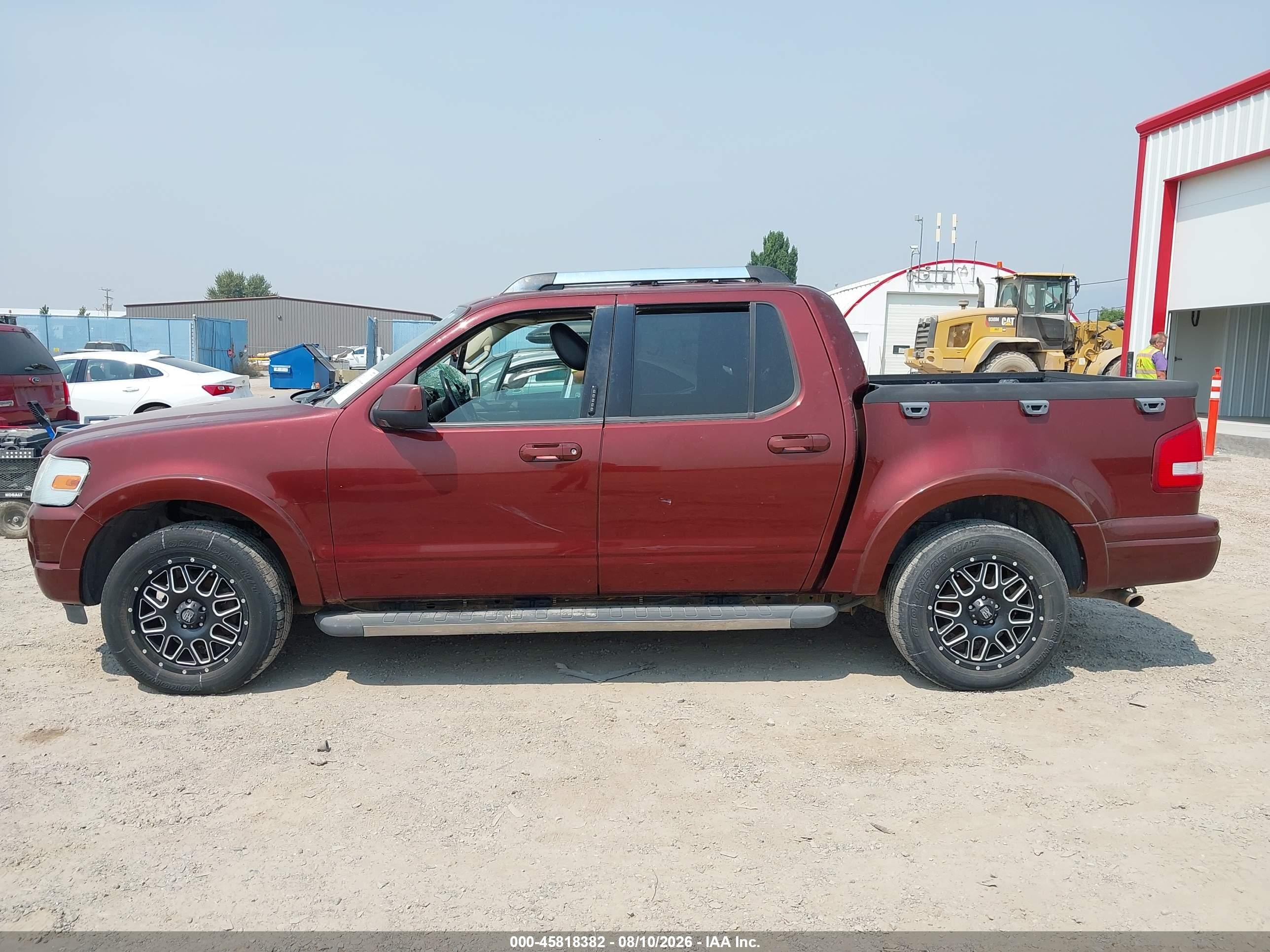 2010 Ford Explorer Sport Trac Limited Burgundy vin: 1FMEU5D86AUA21609